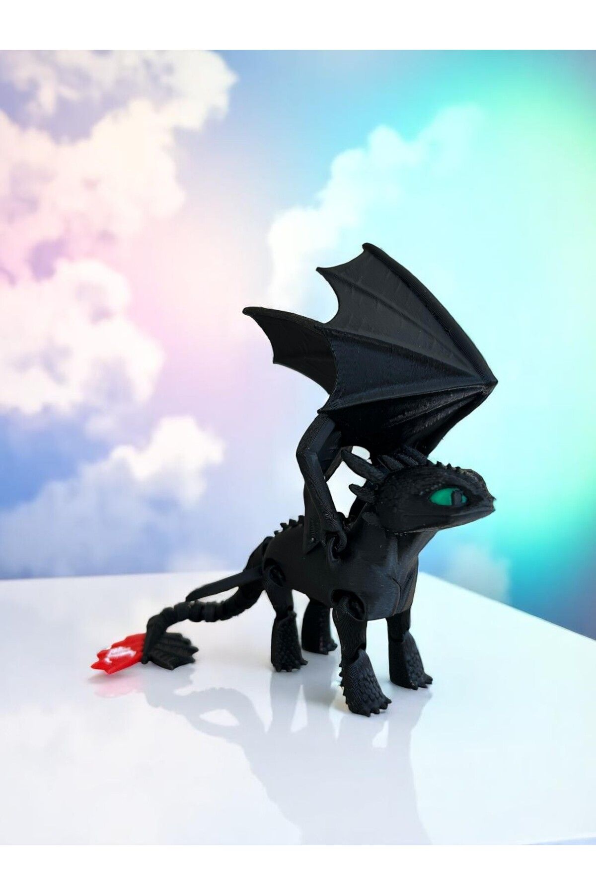 3D Dükkanı Dişsiz - Toothless - Ejderhanı Nasıl Eğitirsin Hareketli Figürü - 20cm