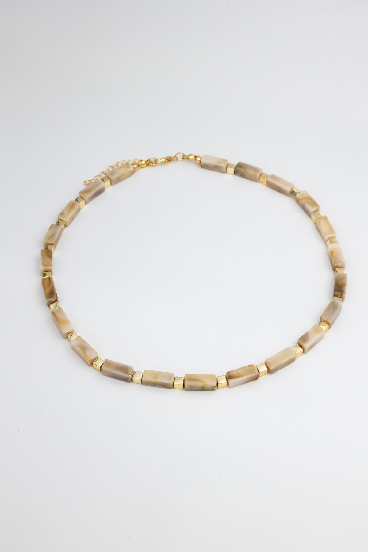 Limosse Jewelry Ravina Bej Taş Kolye