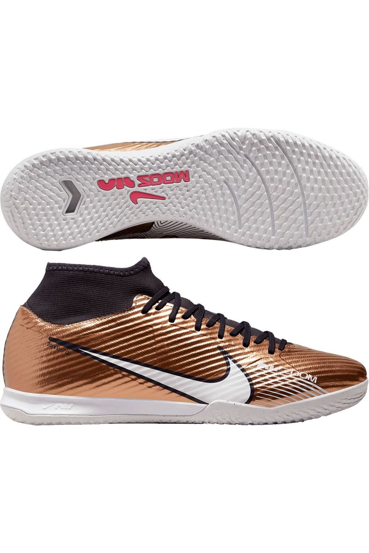 Nike Zoom Superfly 9 Academy IC Mens Gold Indoor ...