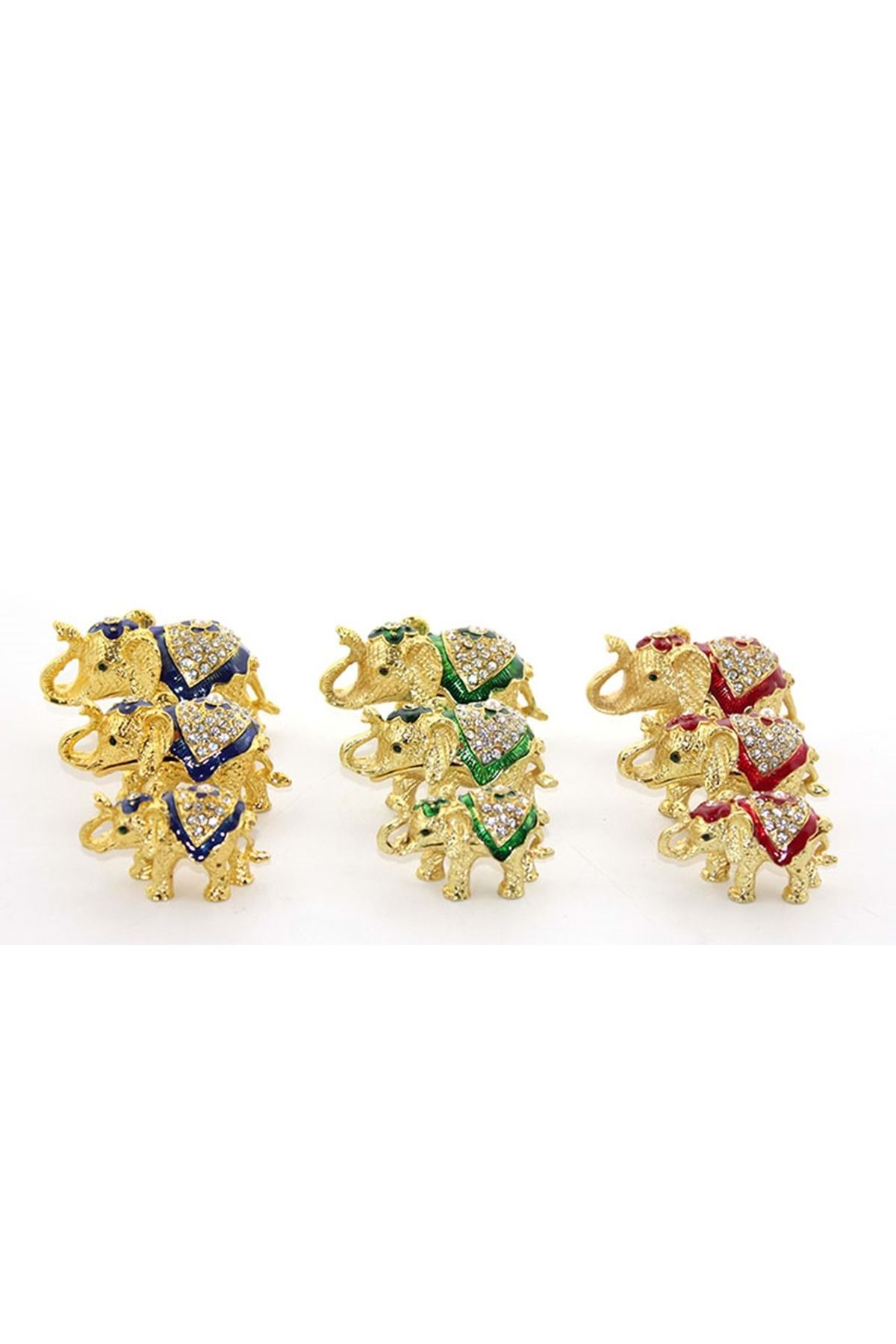 Store Sıvaroskı 3'Lü Fil Seti 9*8*6 Cm