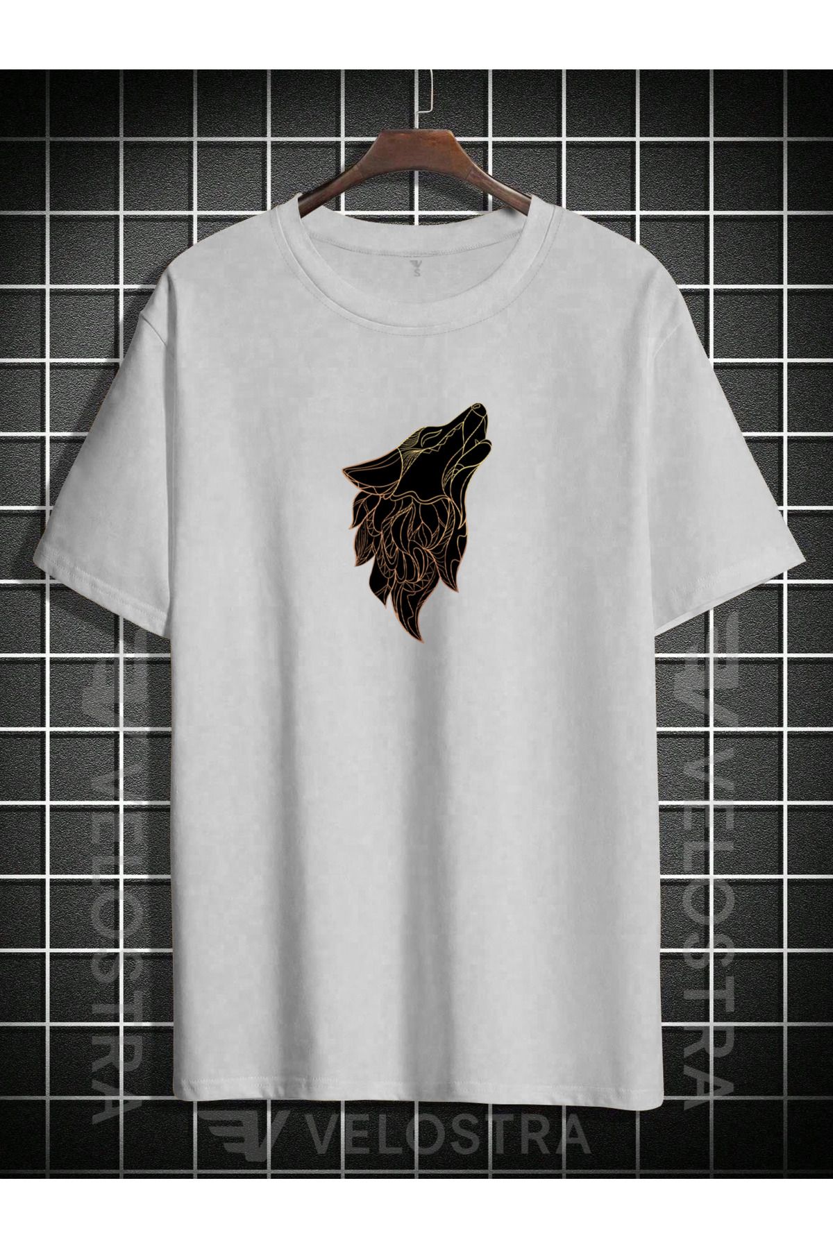 Velostra Unisex Kurt Baskılı Oversize T-shirt