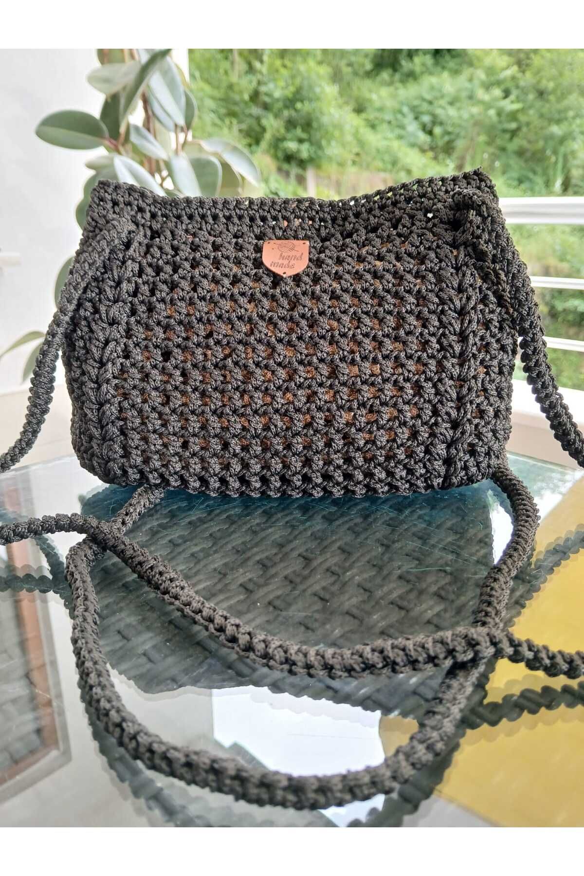 LittleFoxGK Modern Mevsimlik Kadın Kol Çantası Örme