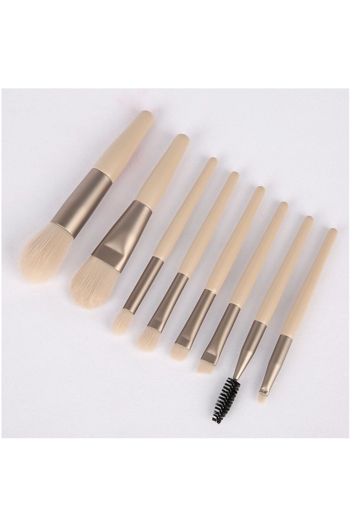 Flippy-Mini portable set of 8 makeup brushes with beige case, Flippy 3