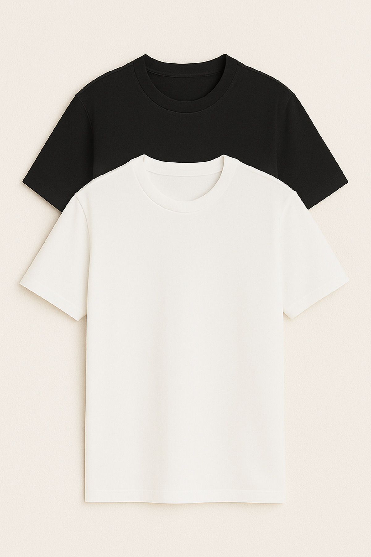 rmys 2'li Pamuklu Bisiklet Yaka Erkek T-Shirt