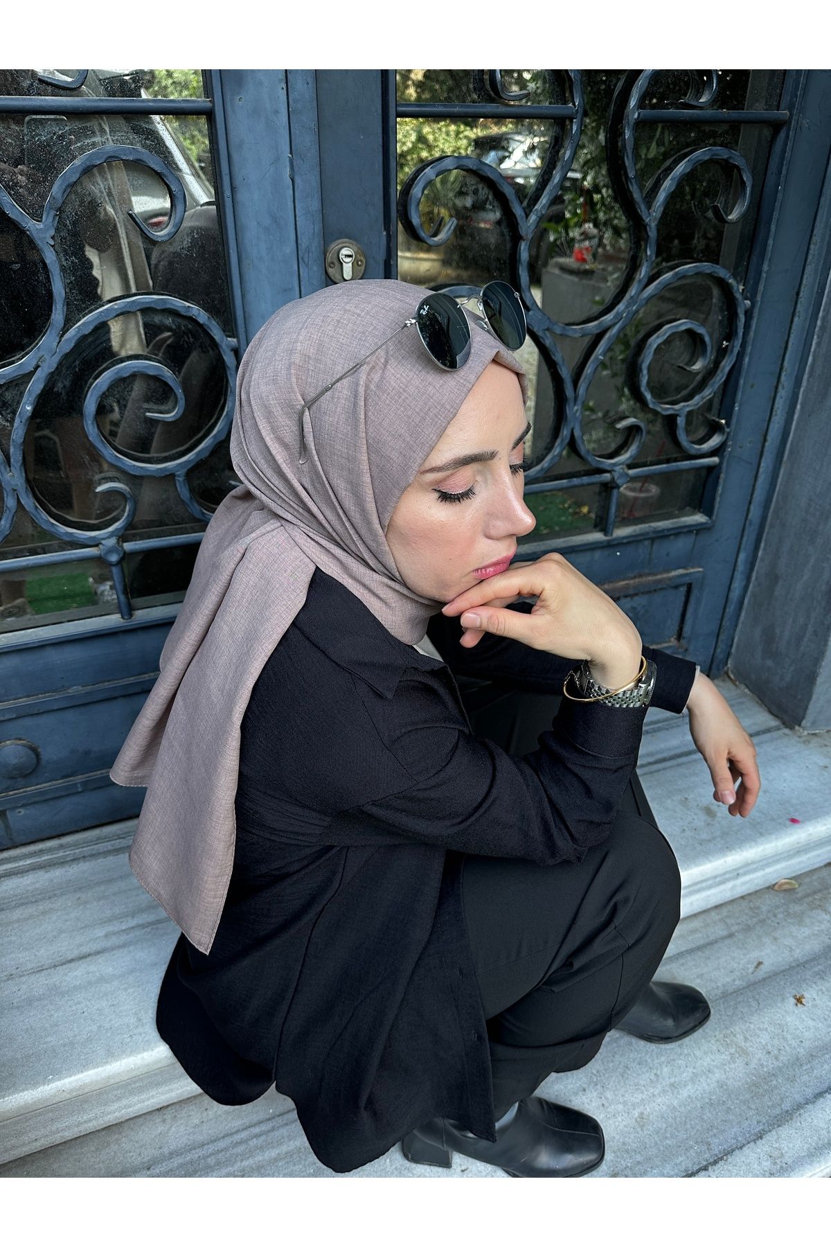 EŞARP HOME TAŞLANMIŞ PAMUK ŞAL KETEN