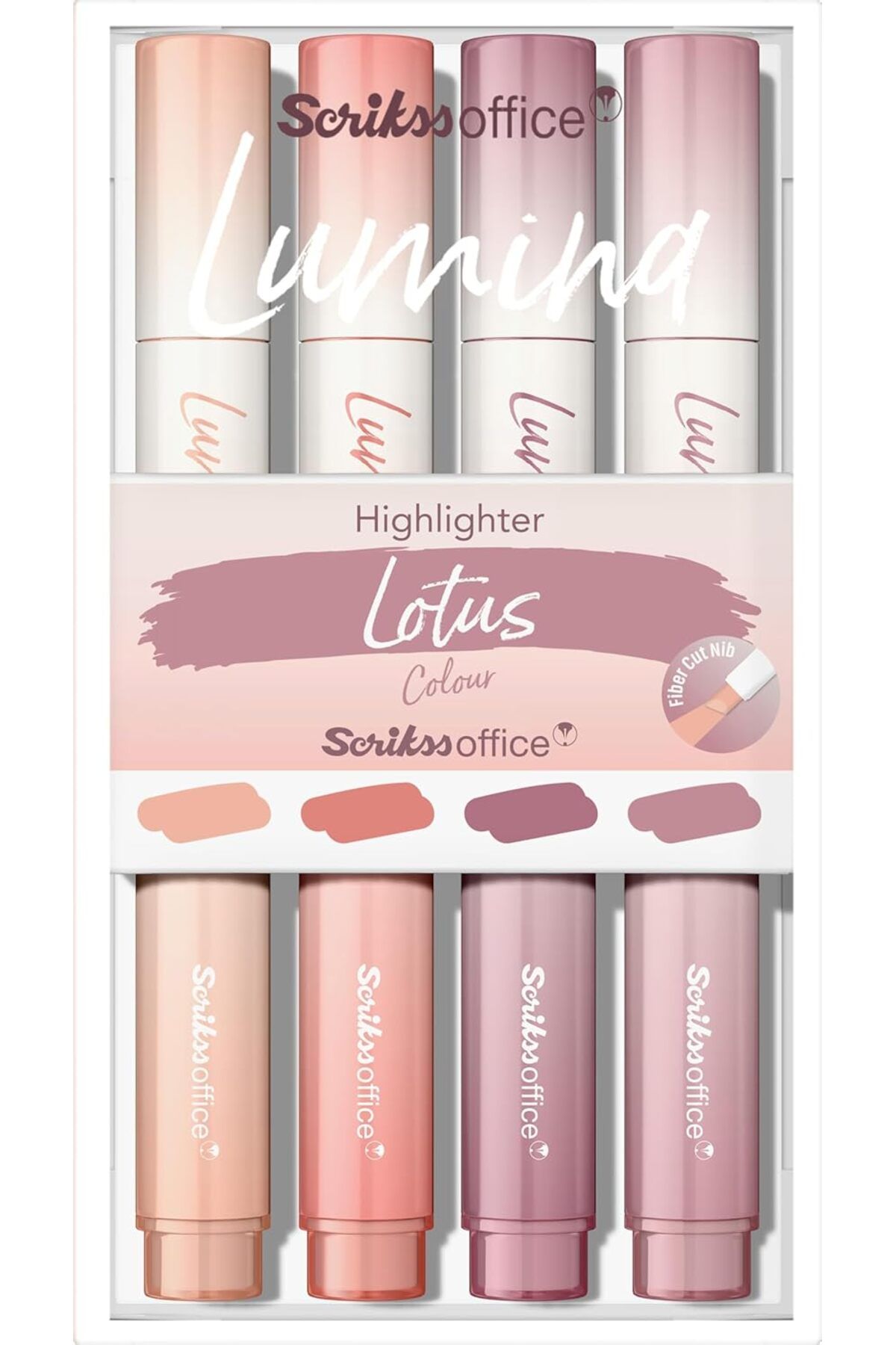 Scrikss-Lumina Highlighter Set of 4 Lotus, Pink and Soft Shades 3