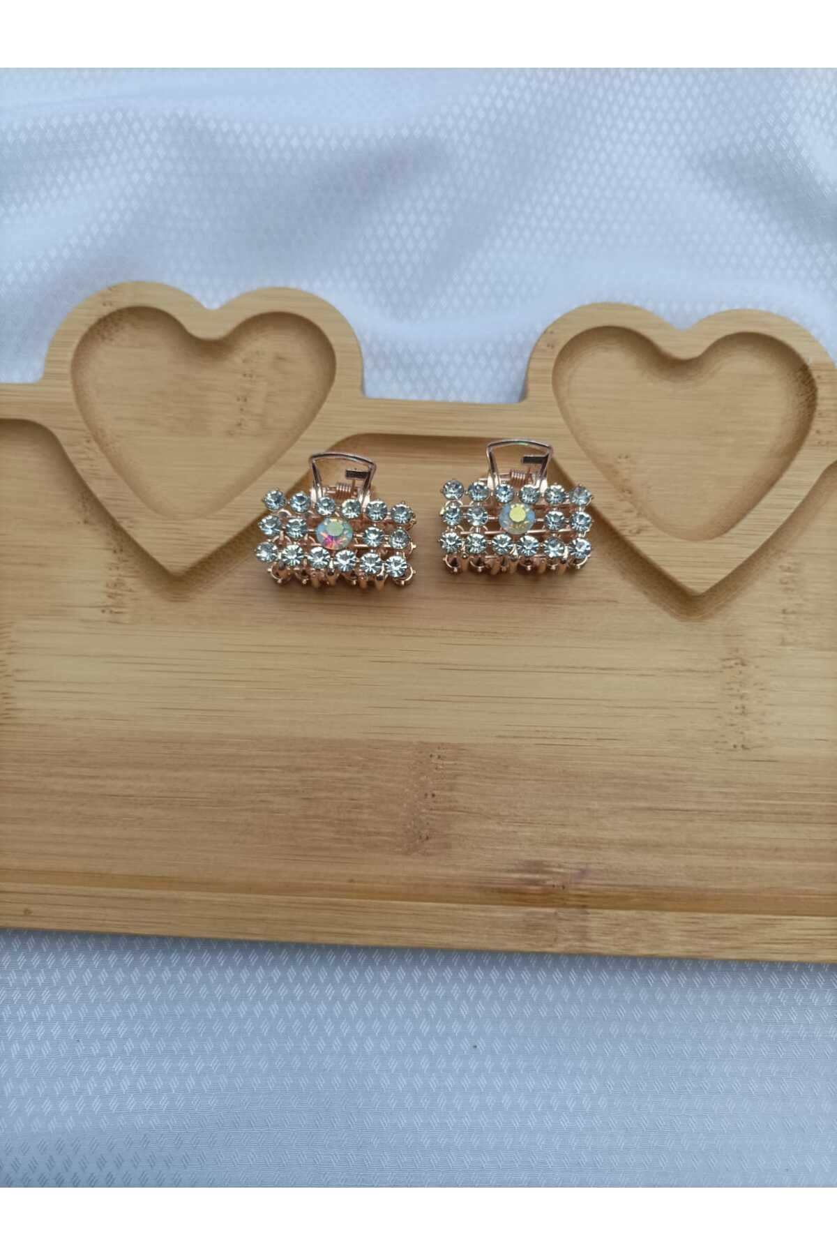 JHTshop 2li Taşlı Mandal Toka Kadın* 2,5cm/ *2,5cm*
