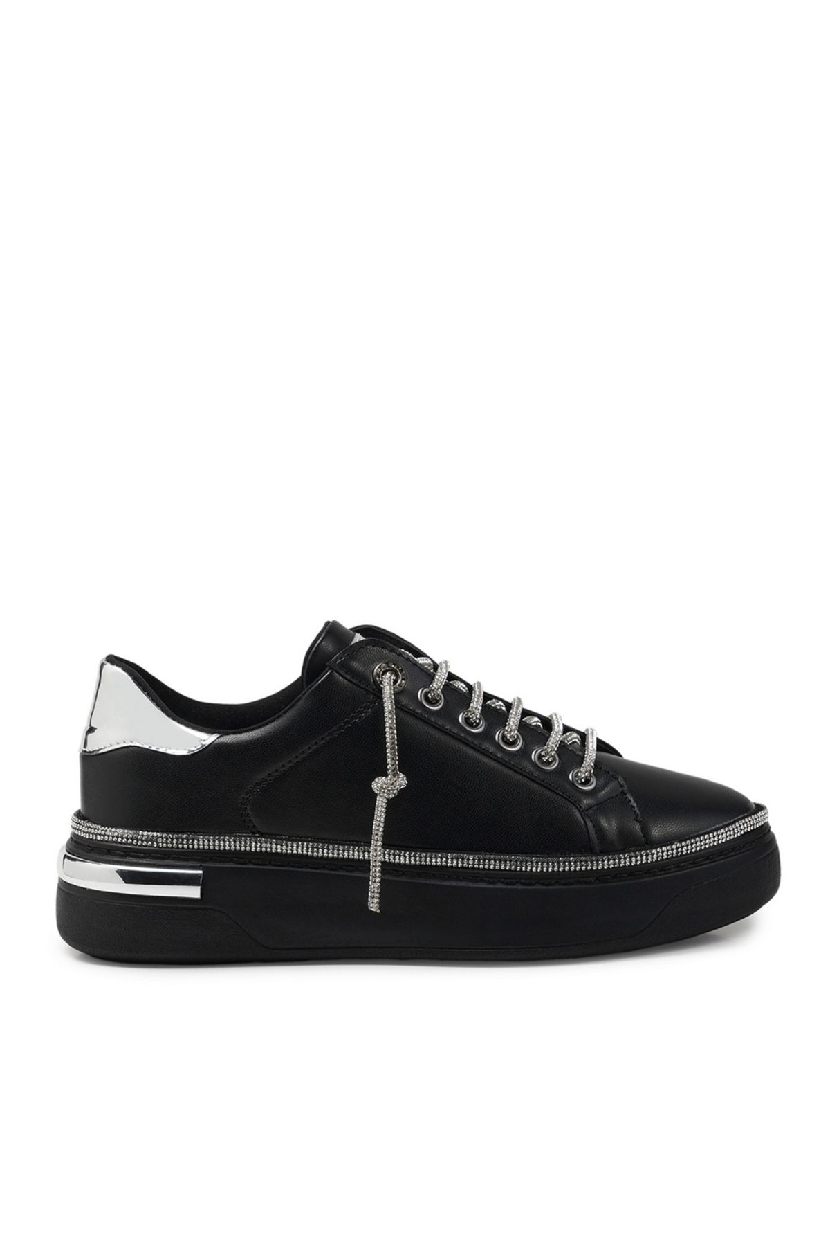 ZEYTUK Siyah Sneakers Hakiki Deri Kadın Ayakkabı