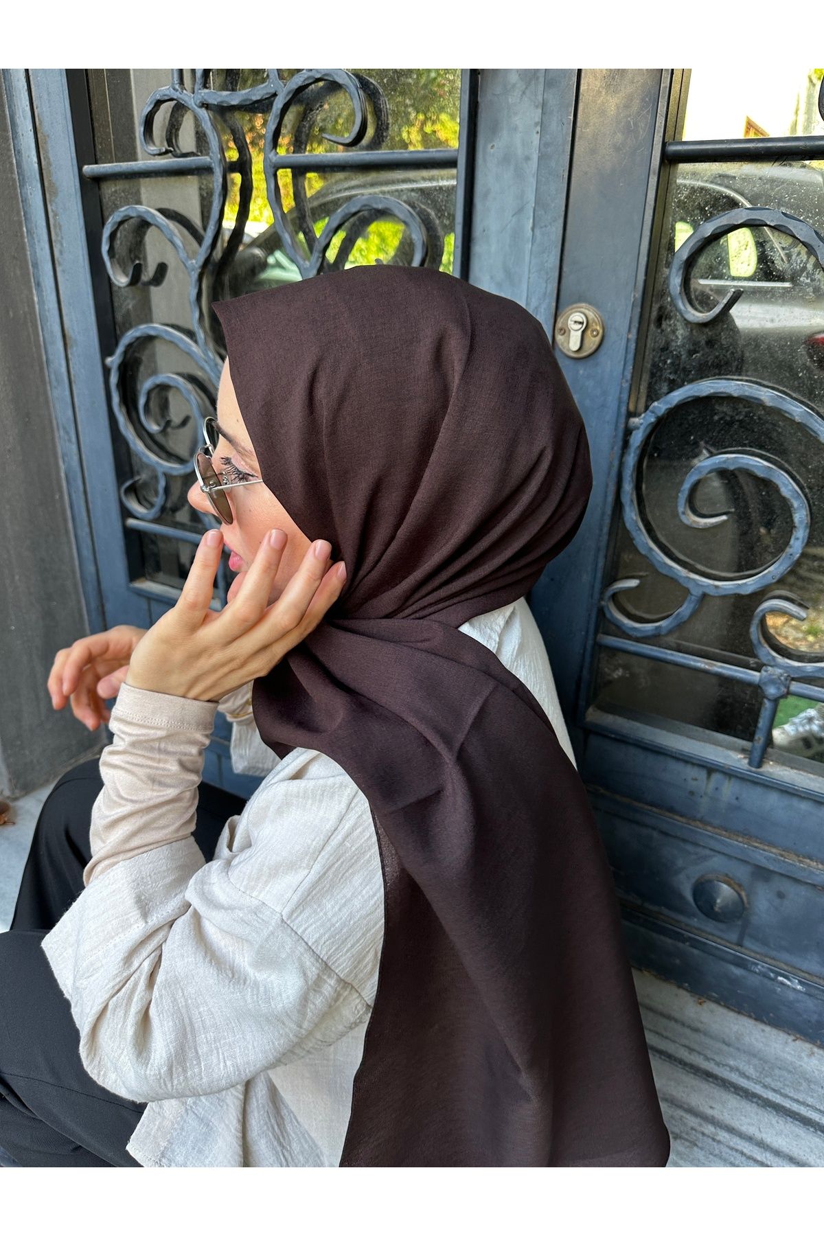 EŞARP HOME TAŞLANMIŞ PAMUK ŞAL KETEN