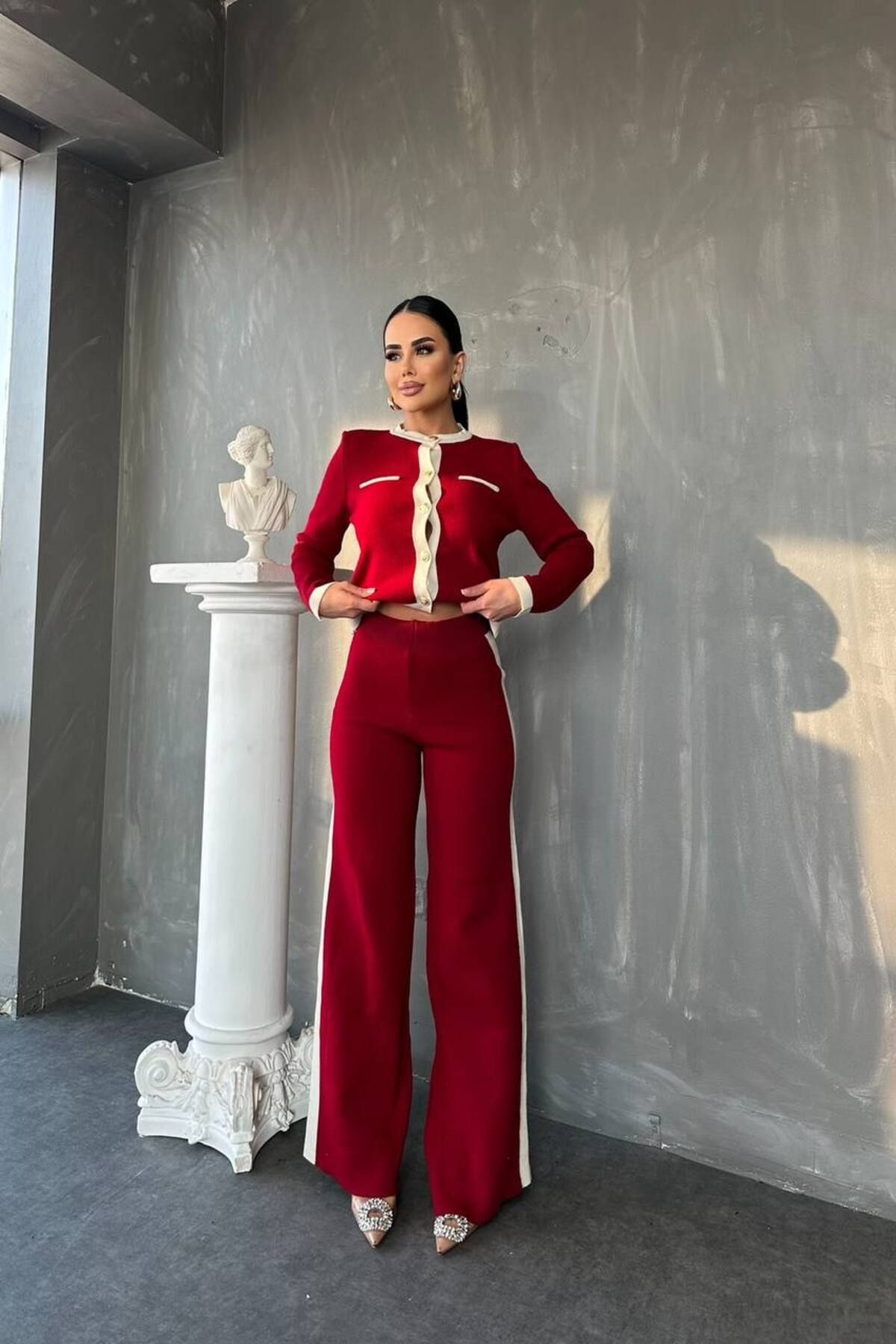 Abalı Yeni sezon -Triko İntersiye 2li Takım CHA-NEL model