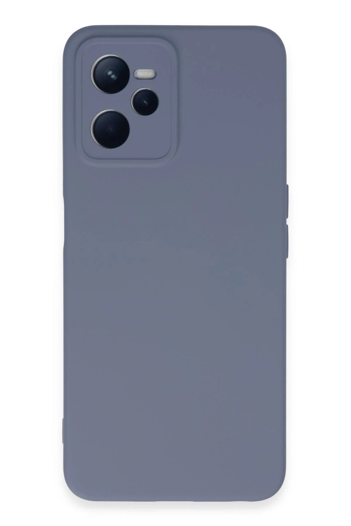 CepteToptan Realme C35 Kılıf Nano içi Kadife Silikon - Gri