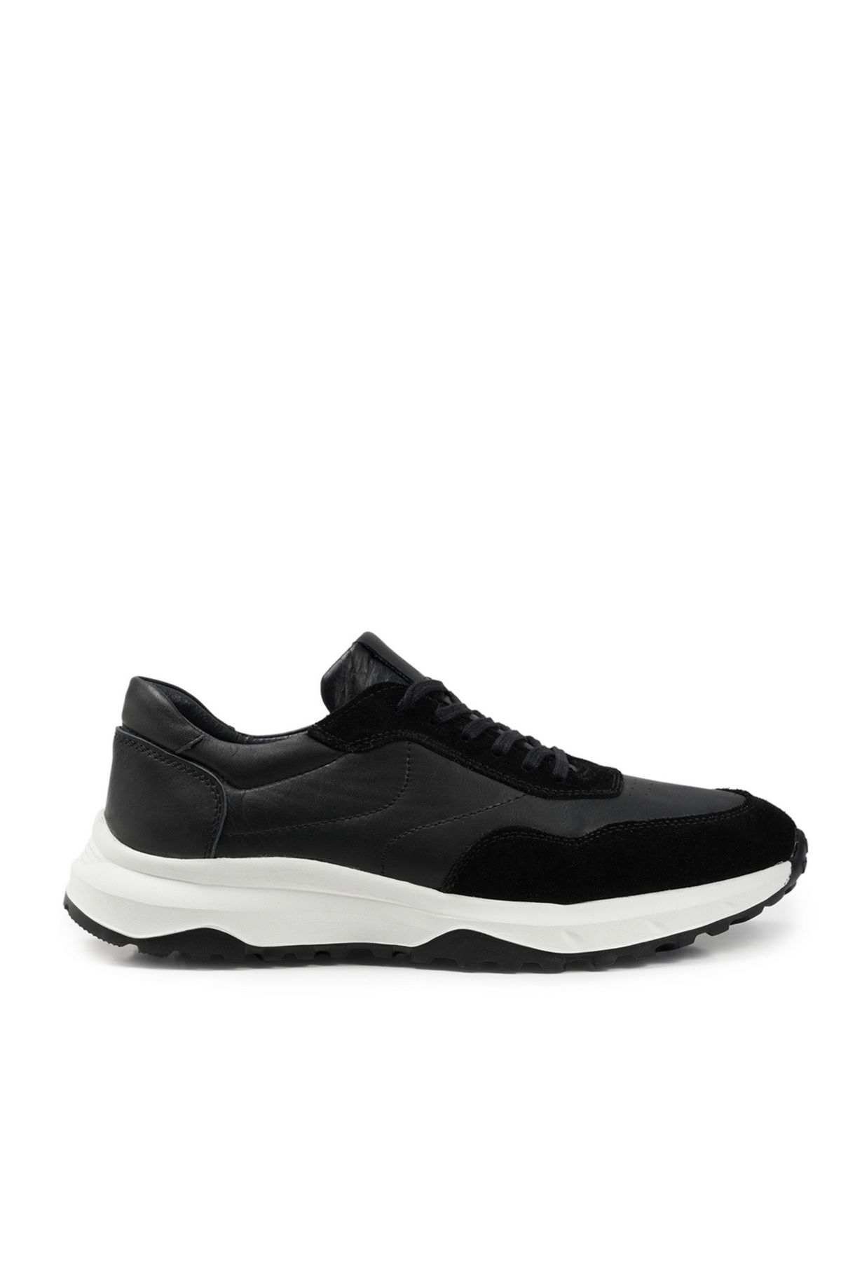 ZEYTUK Siyah Sneakers Hakiki Deri Erkek Ayakkabı