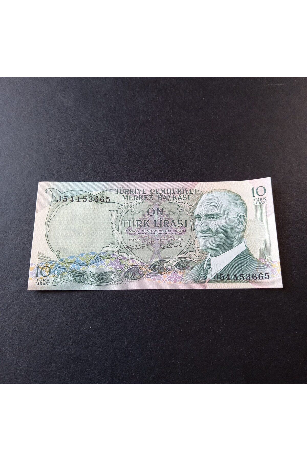 escoines koleksiyon 39963684ee8f64b5eb 6.Emisyon 2.Tertip 10Türk Lira J54 Serisi ÇİL Kağıt Para