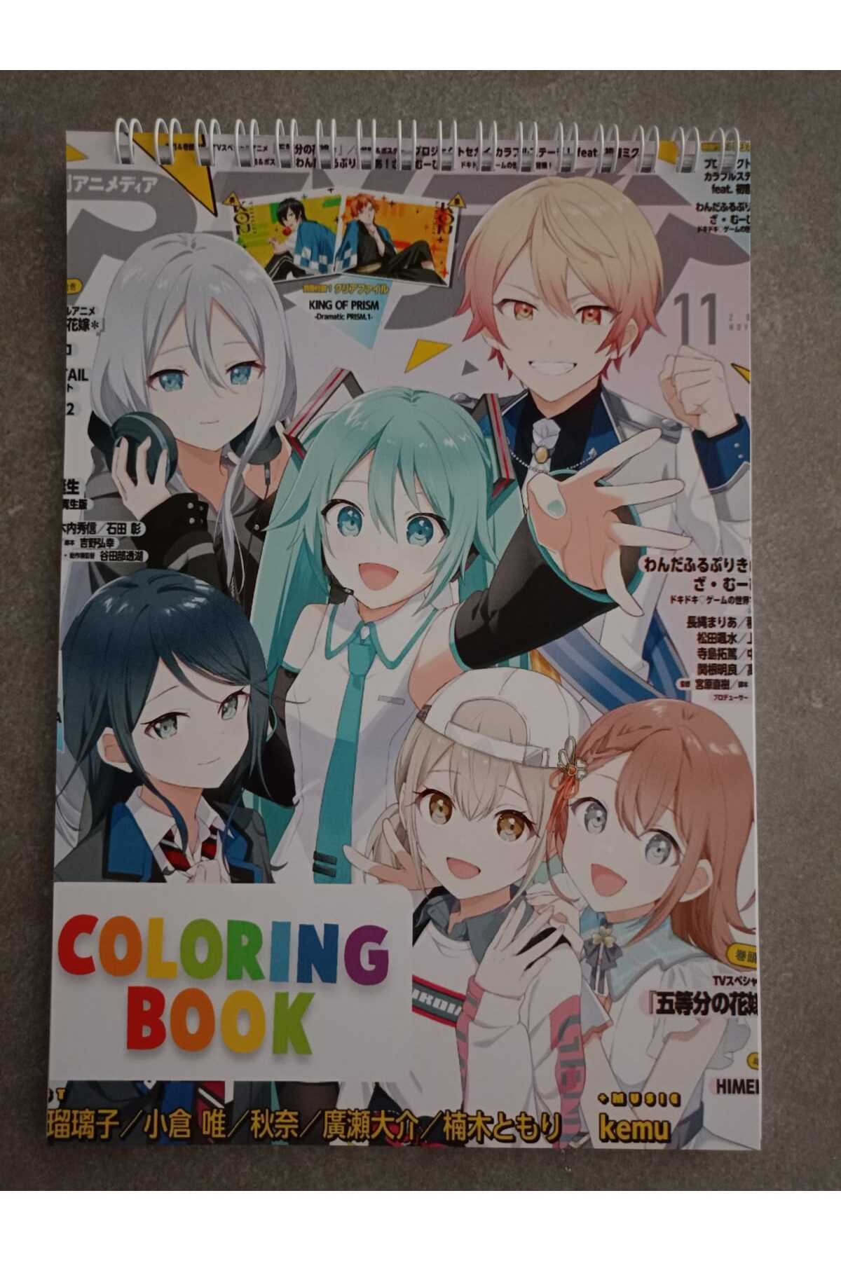 nihonwosekai Hatsune Miku Project Sekai Colorful Anime A5 Boy 40 Yaprak Boyama Kitabı Pjsekai