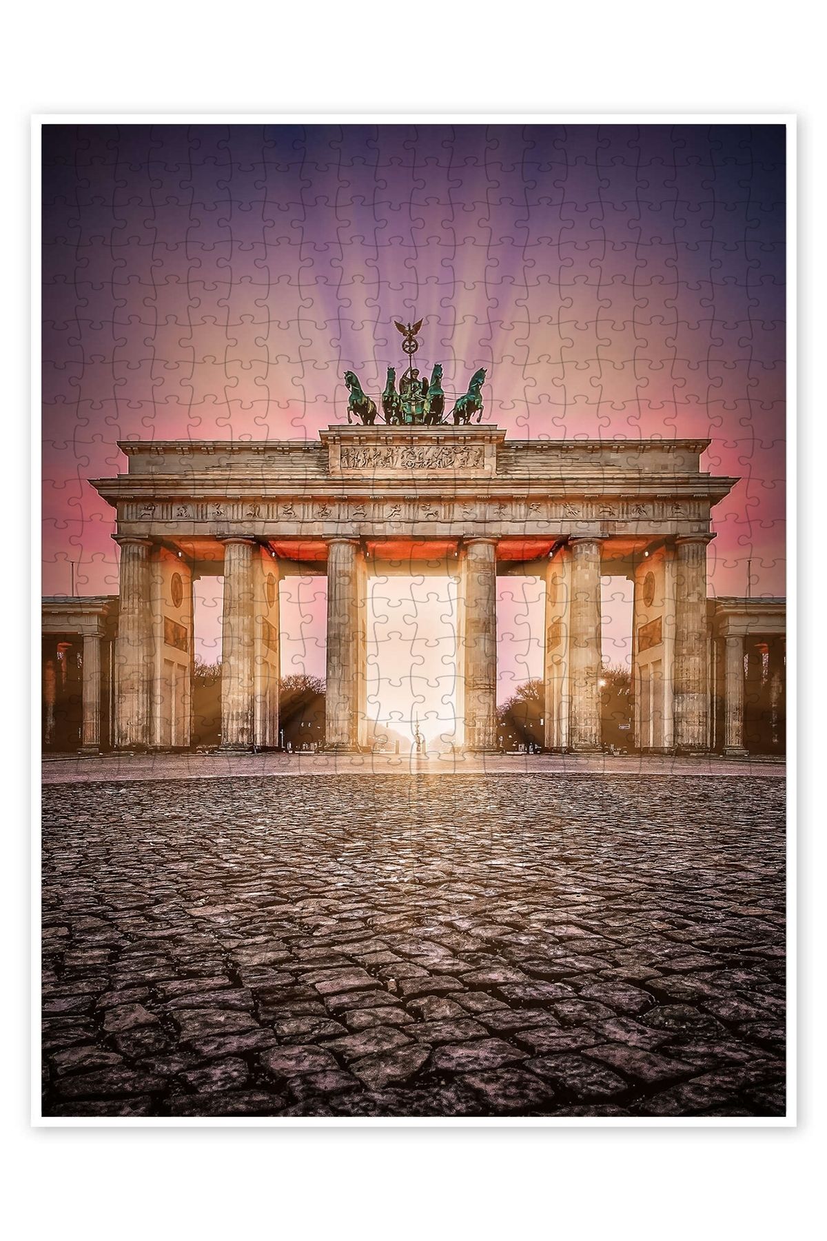 Jeronkarji Brandenburger Kapısı Berlin 500 Parça Puzzle Yapboz Şehir Manzara Temalı Hobilik