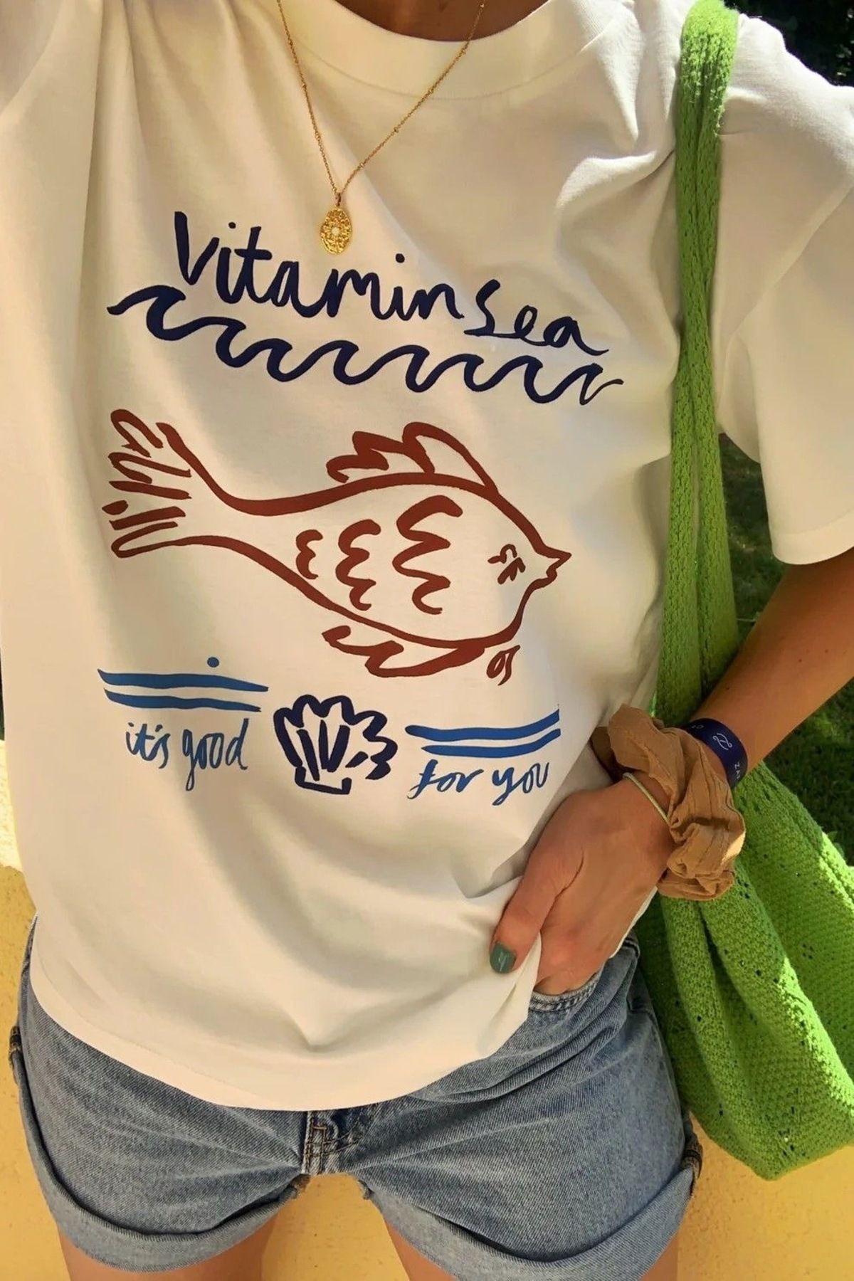 meday Clothing Oversize Kesim Kısa Kollu Baskılı T-shirt