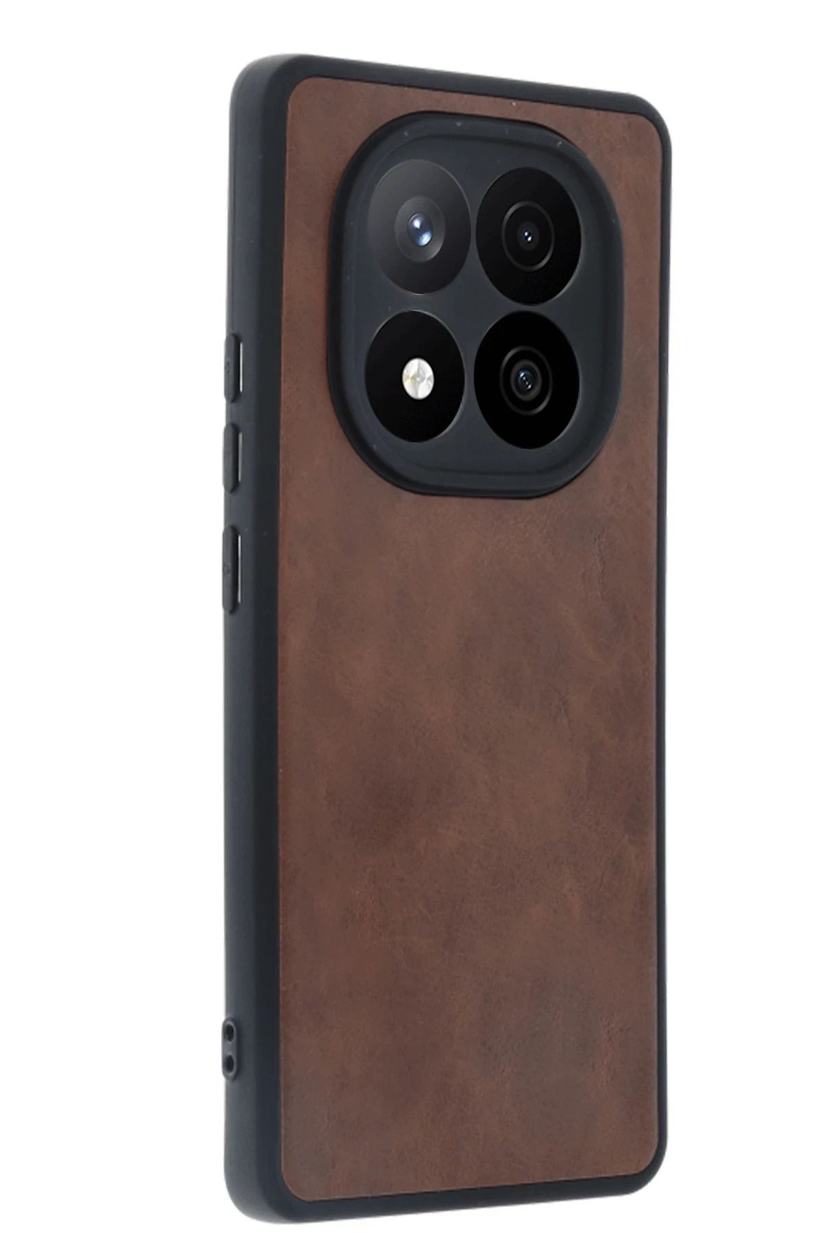 nerede bulurum Newface Xiaomi Redmi Note 14 Pro 4G Kılıf Aras Deri Kapak - Taba