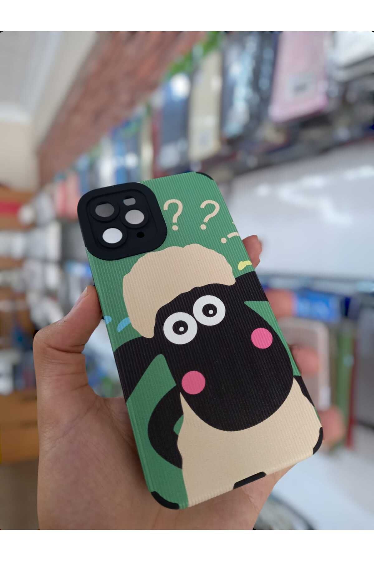 shop iPhone 11 Pro Uyumlu Renkli Desenli Silikon Telefon Kılıfı - Retro Tarz