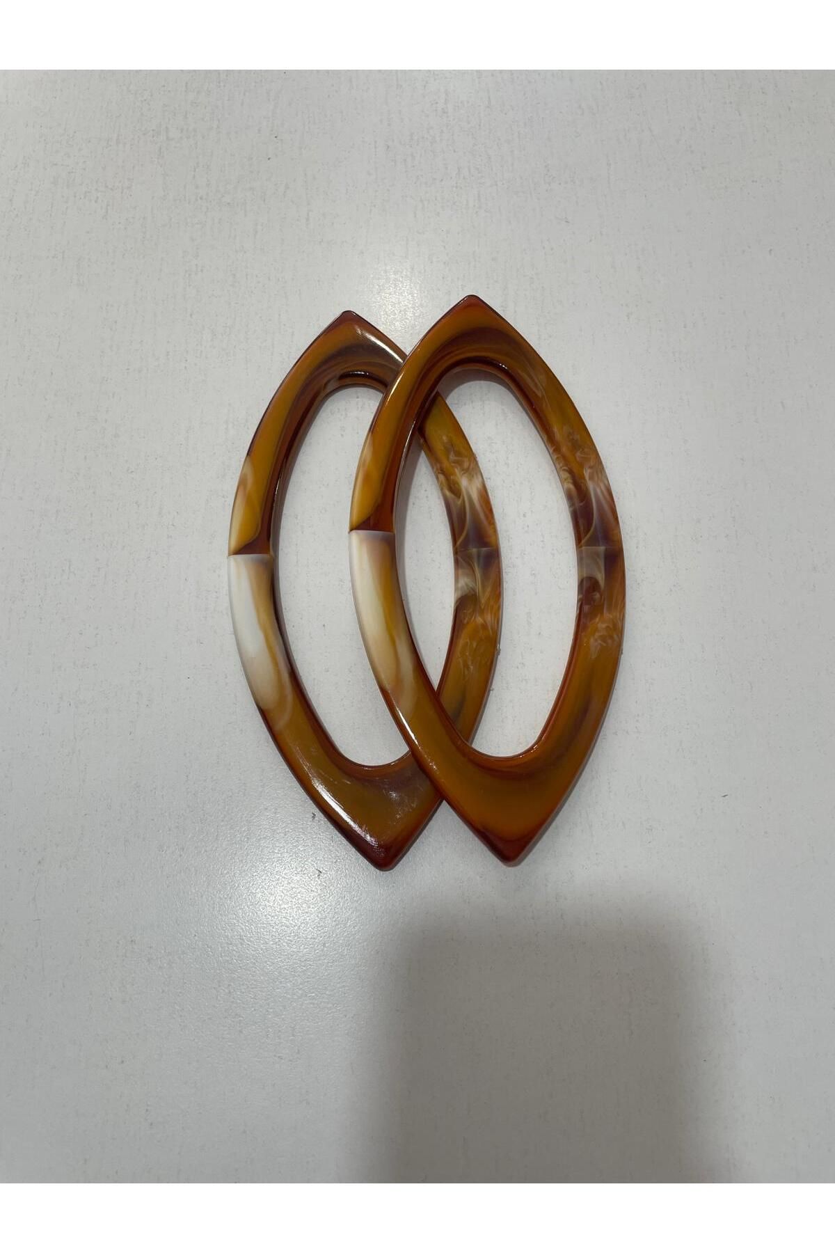 ZÜLEYHA TUHAFİYE HOBİ OVAL ÇANTA SAPI AHŞAP GÖRÜNÜMLÜ VE PLASTİK BAMBU