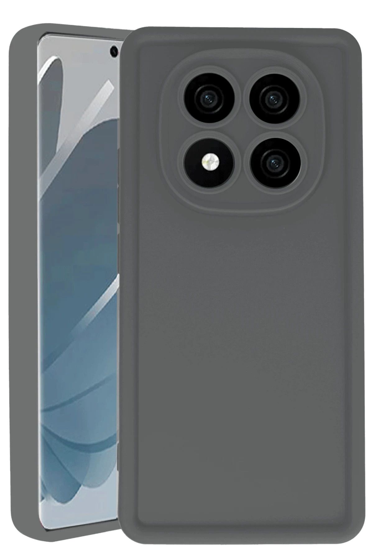 nerede bulurum Newface Xiaomi Redmi Note 14 Pro 4G Kılıf Viera Silikon - Gri