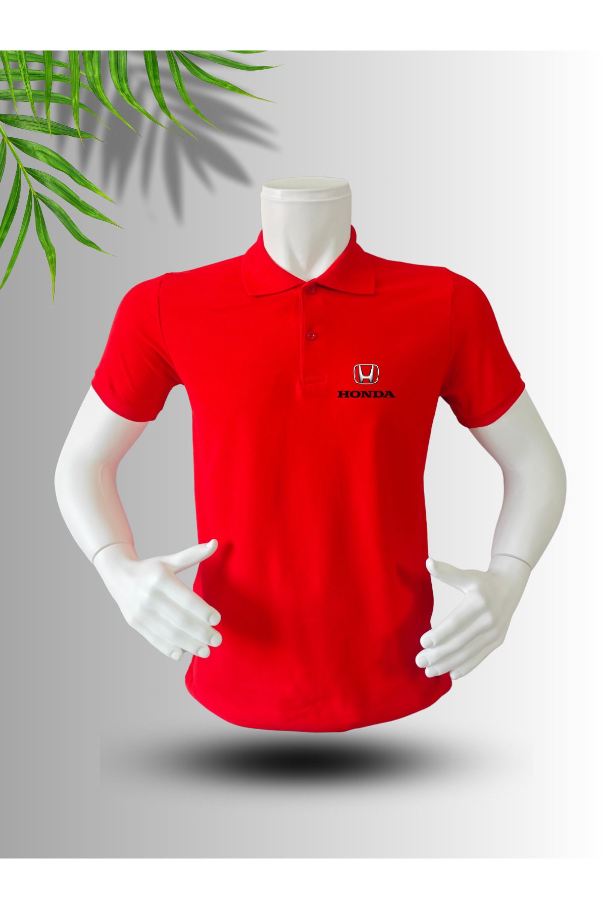 dafri HONDA LOGO BASKILI POLO YAKA PAMUK TİŞÖRT