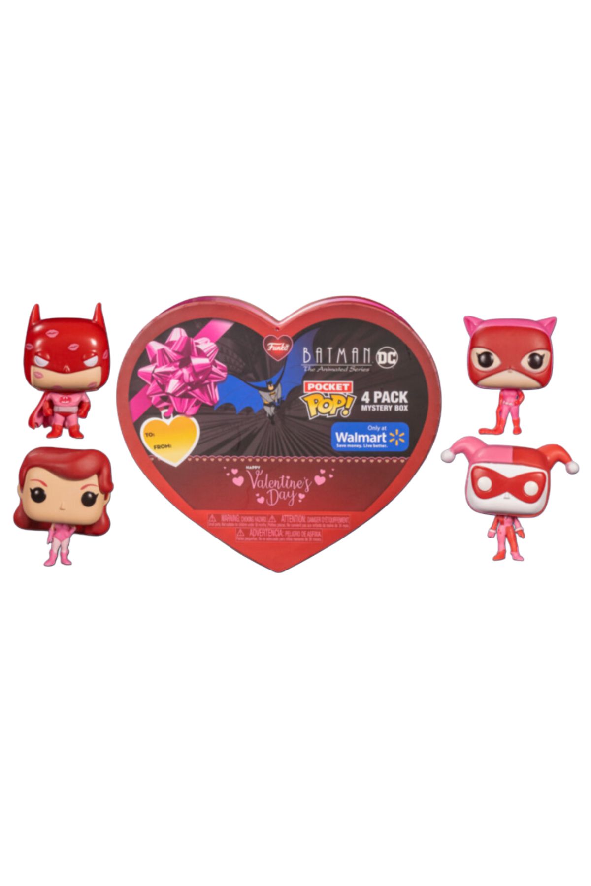 Funko Batman Valentine’s Day Heart-Shaped 4lü Mini Pop