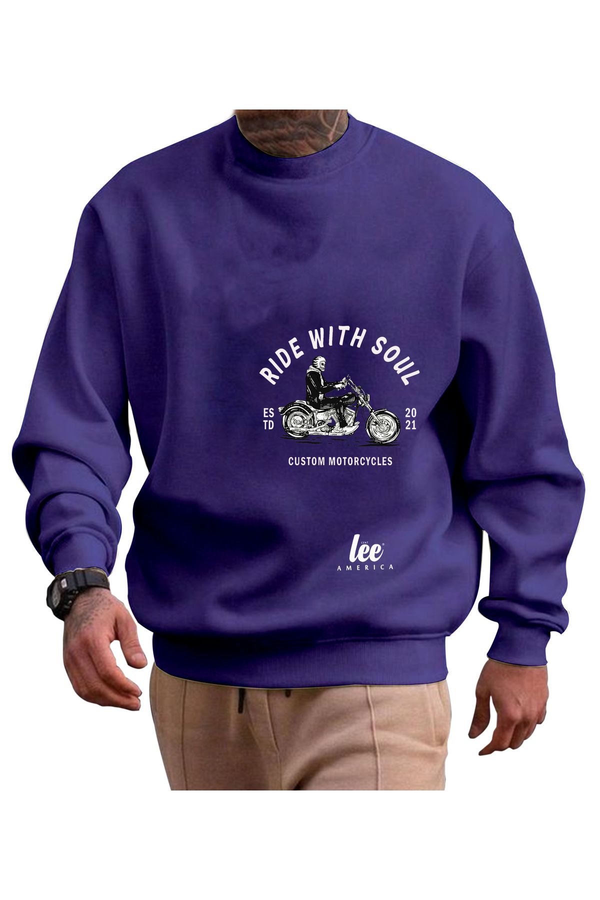 centlee america sweatshirt erkek uzun kollu