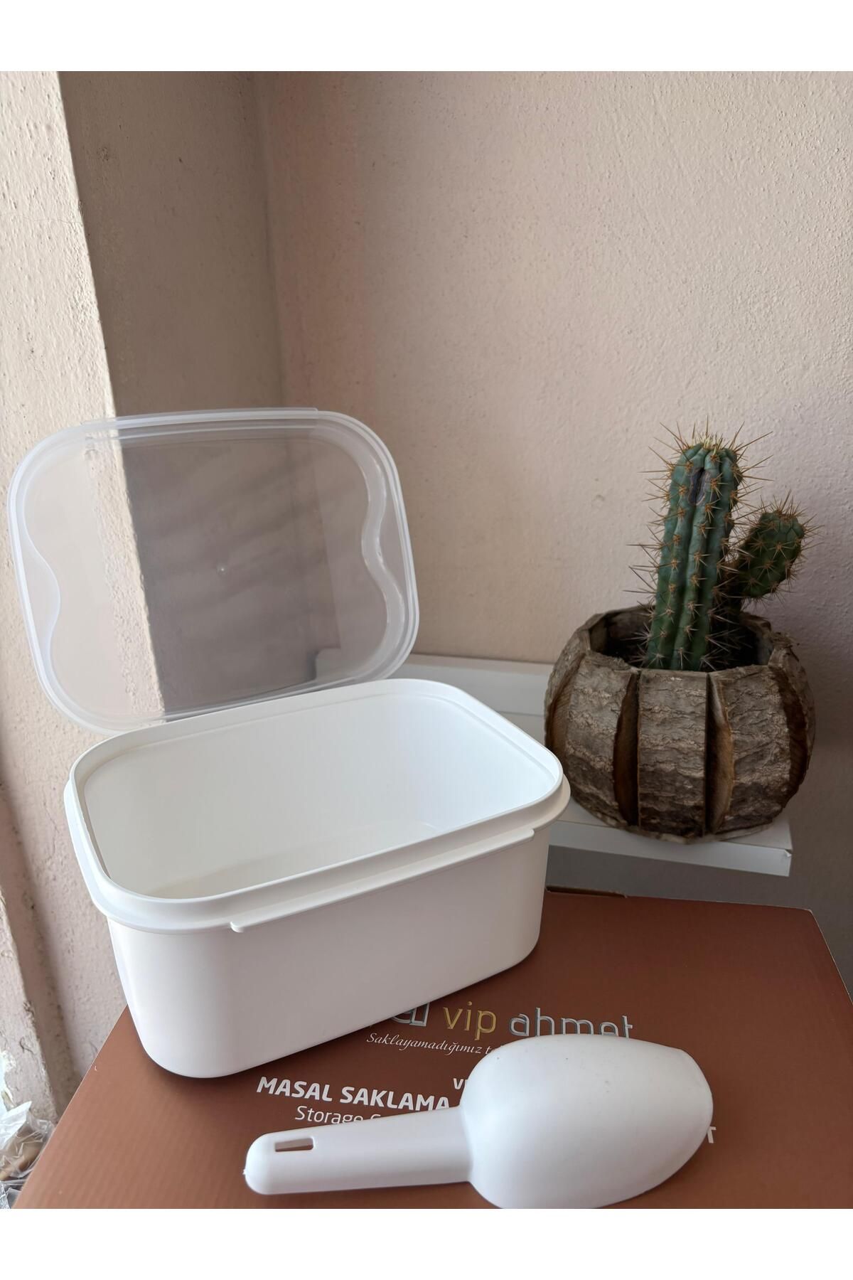 VİP AHMET BETELLA HOUSE 2 Adet Masal Saklama Kabı Beyaz 1600 ML