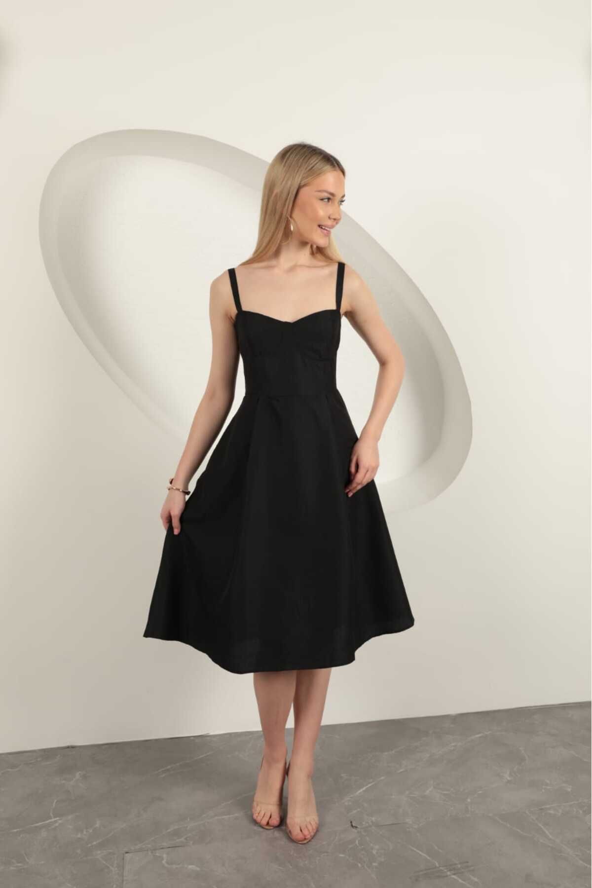 MODA ModaPerla Asklı midi elbise