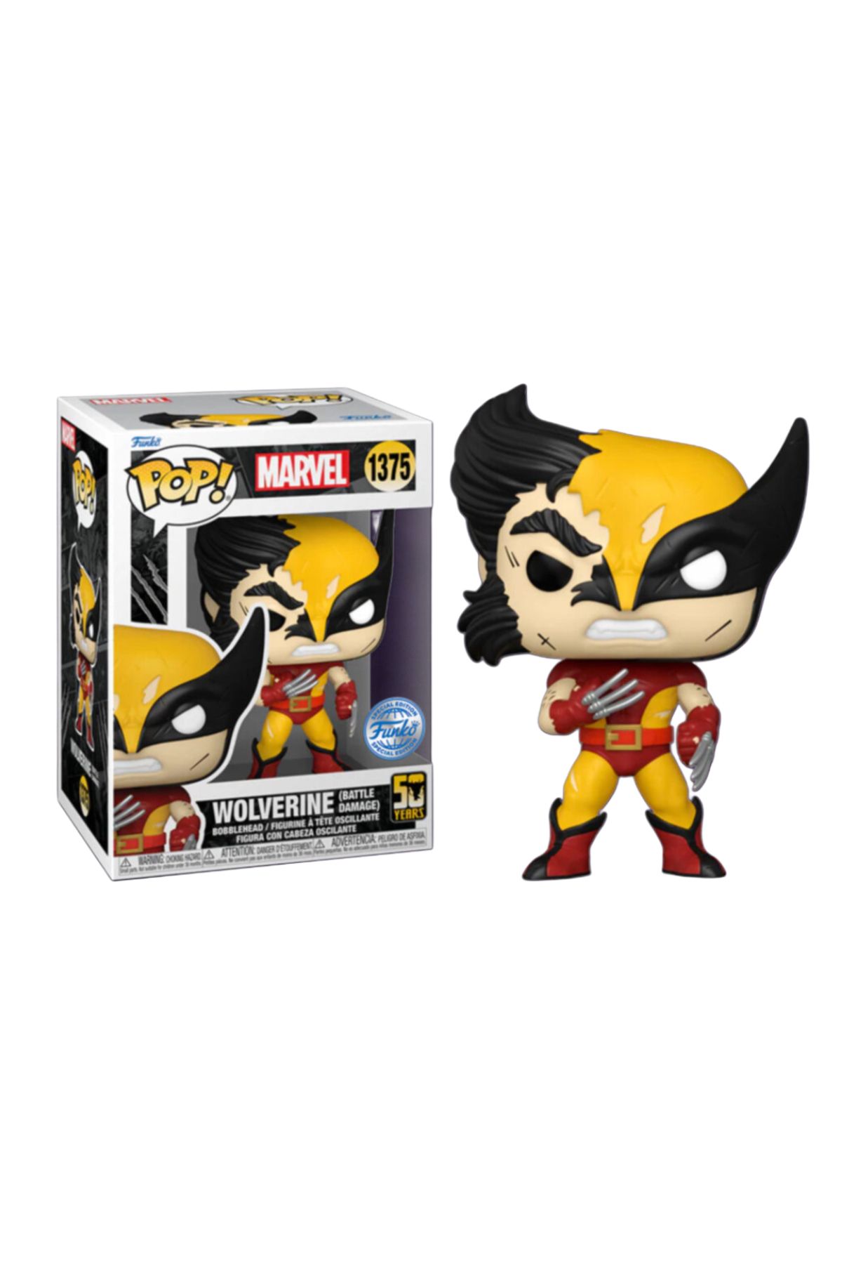 Funko Marvel Wolverine (Battle Damage) Exclusive Pop! #1375