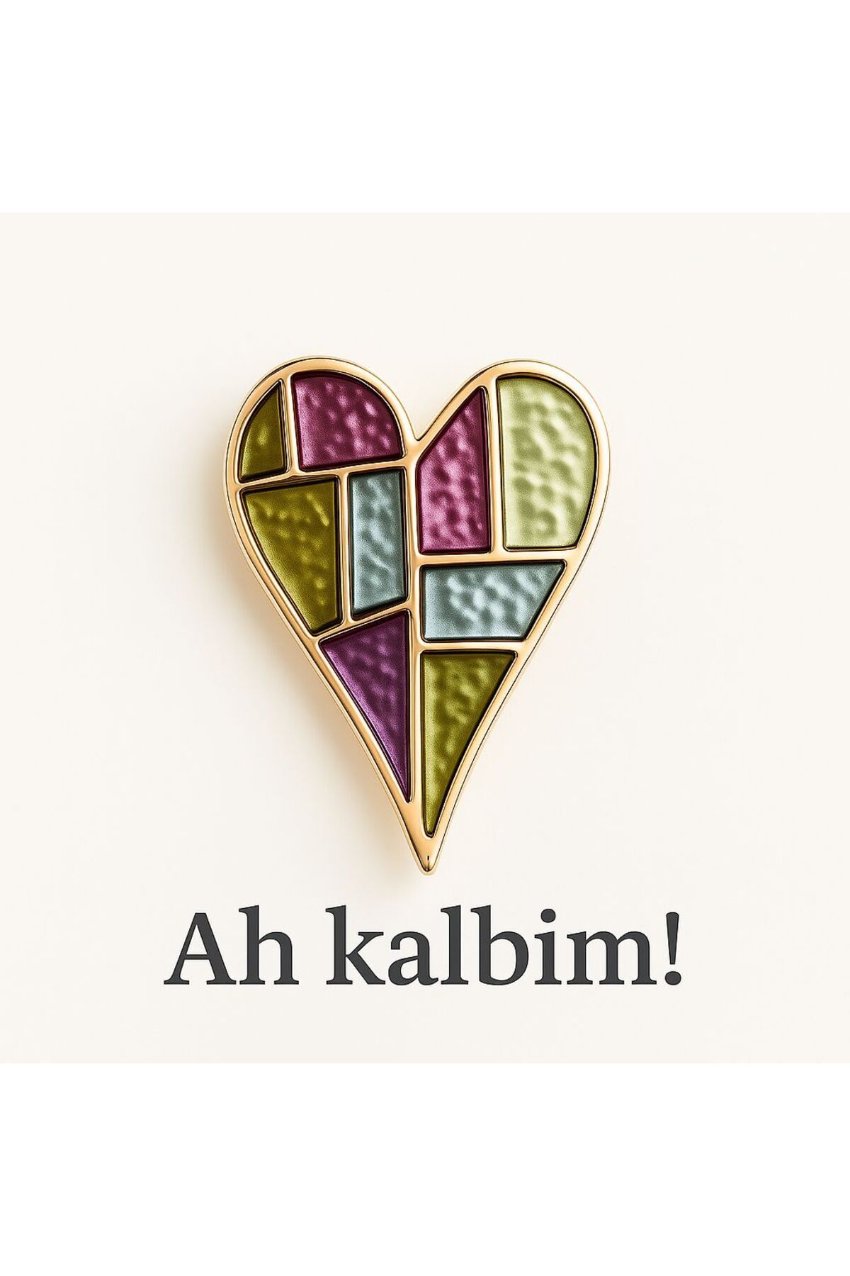 NİLYA Ah Kalbim Broş
