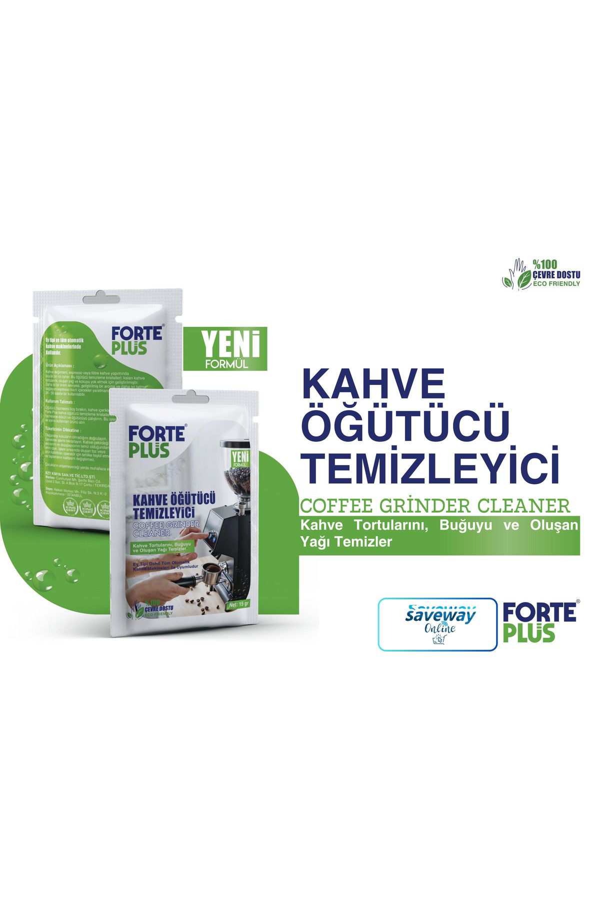 Forte Plus Kahve Öğütücü Temizleyici