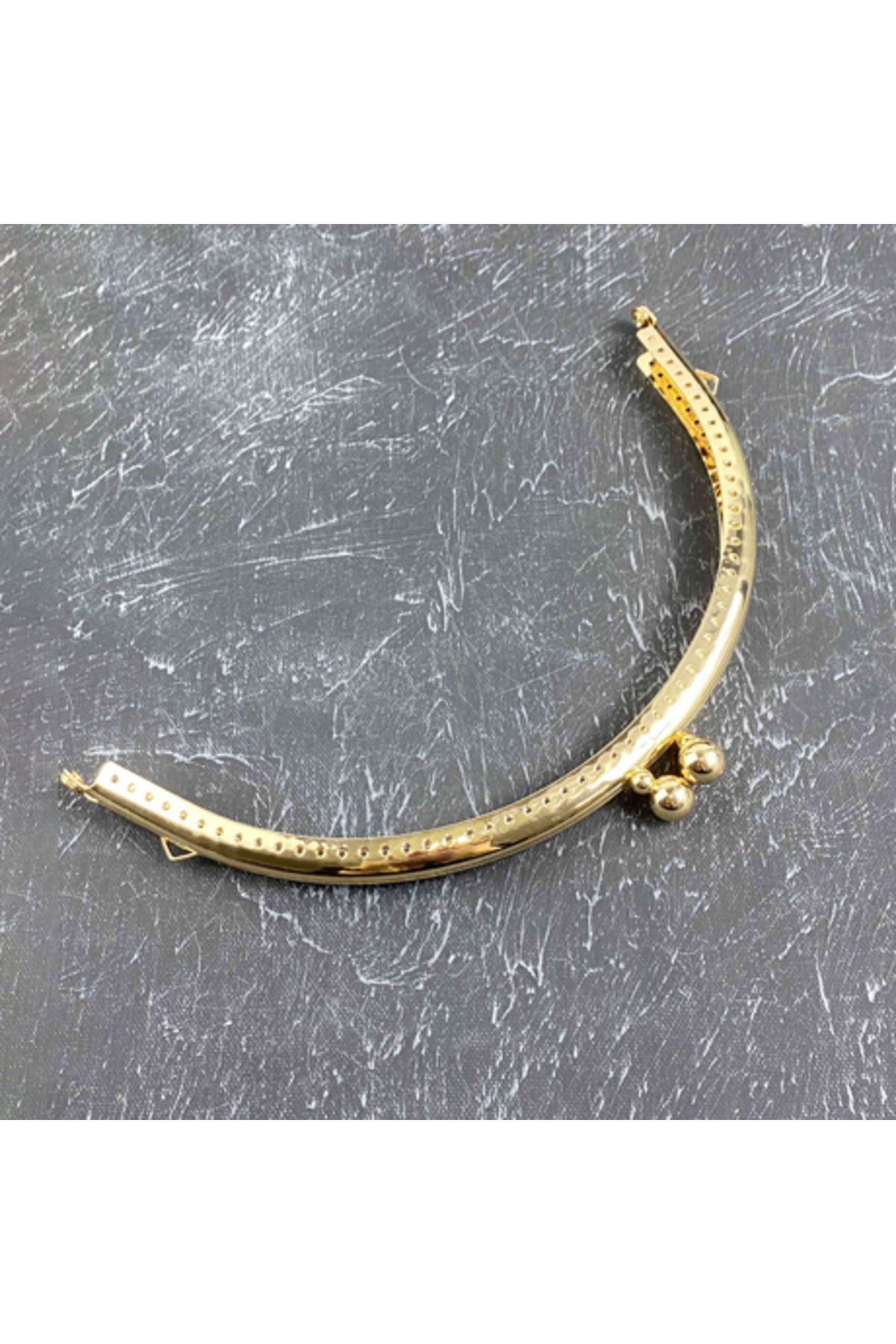 ÇANTA Gold Renk Çanta Klipsi (Oval) – Metal Aksesuar