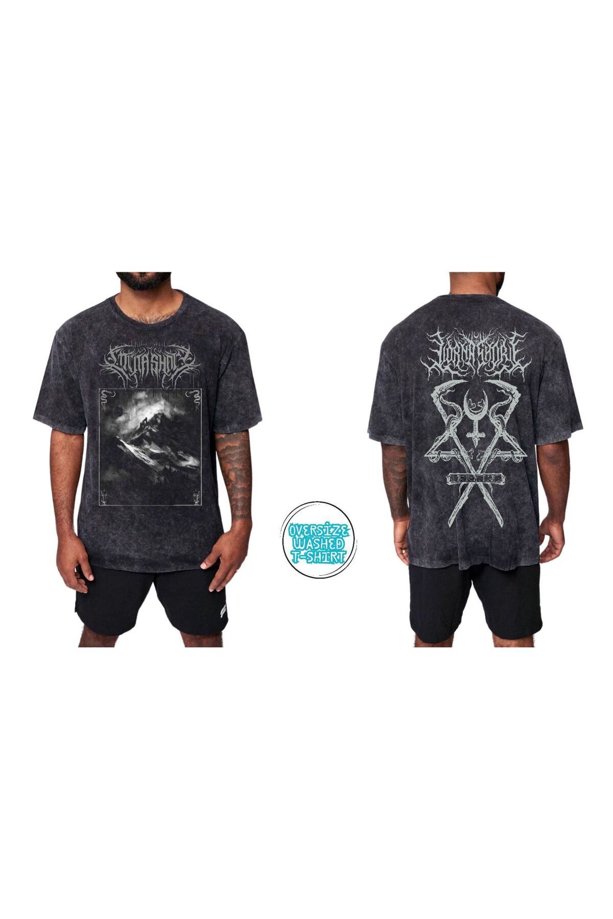 RİSE Lorna Shore Yıkamalı Over Size Tişört
