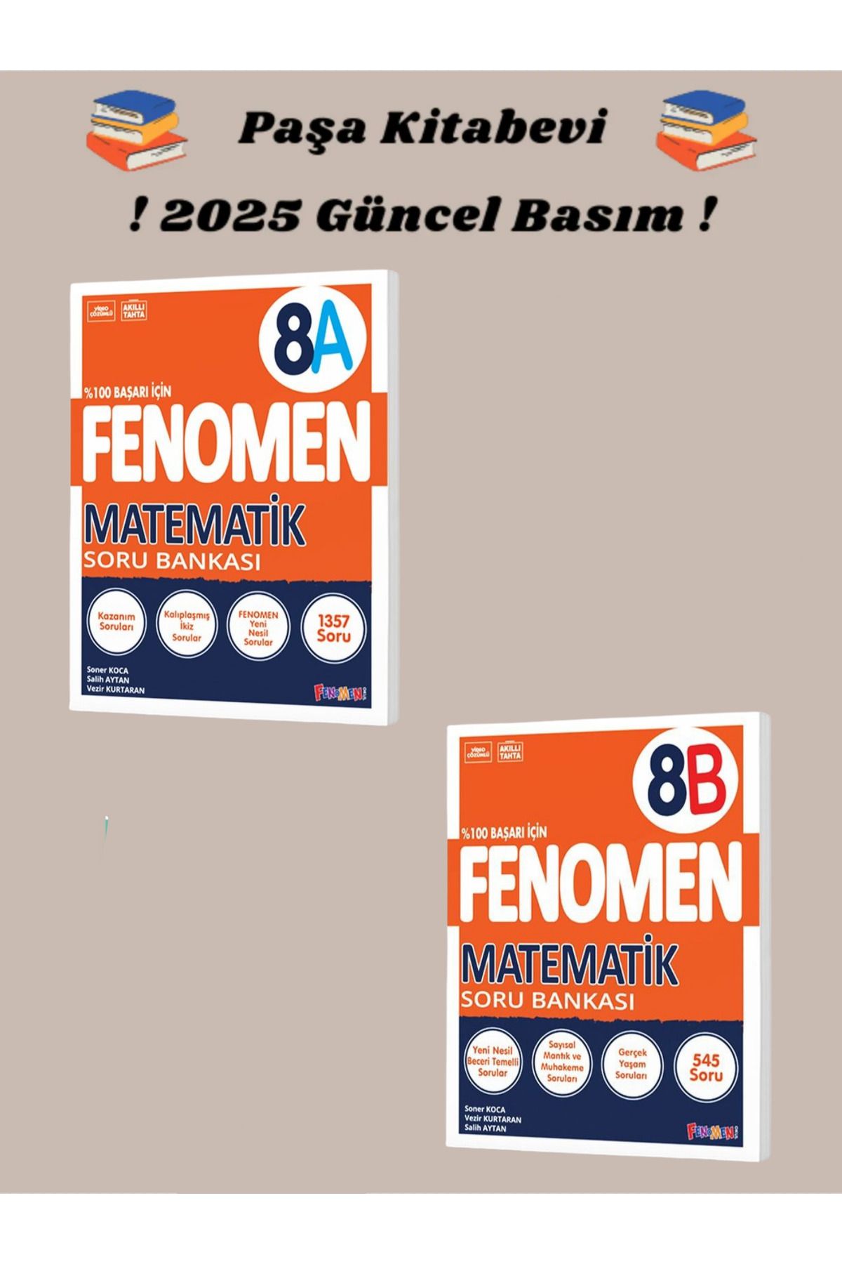 Fenomen Yayıncılık 8. Sınıf Matematik (A/B) SET Soru Bankası
