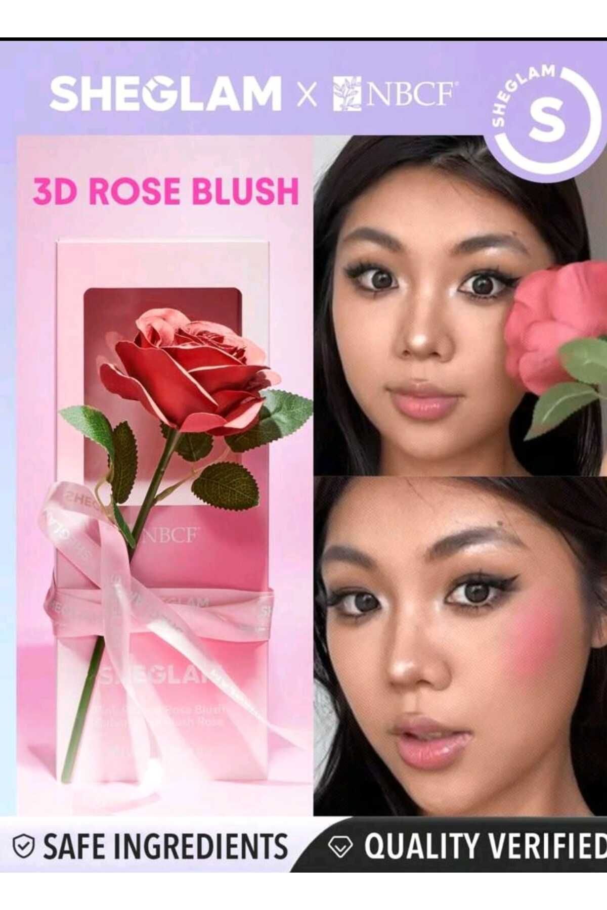 SHEGLAM PİNK RİBBON ROSE BLUSH, GÜL ŞEKLİNDE ALLIK