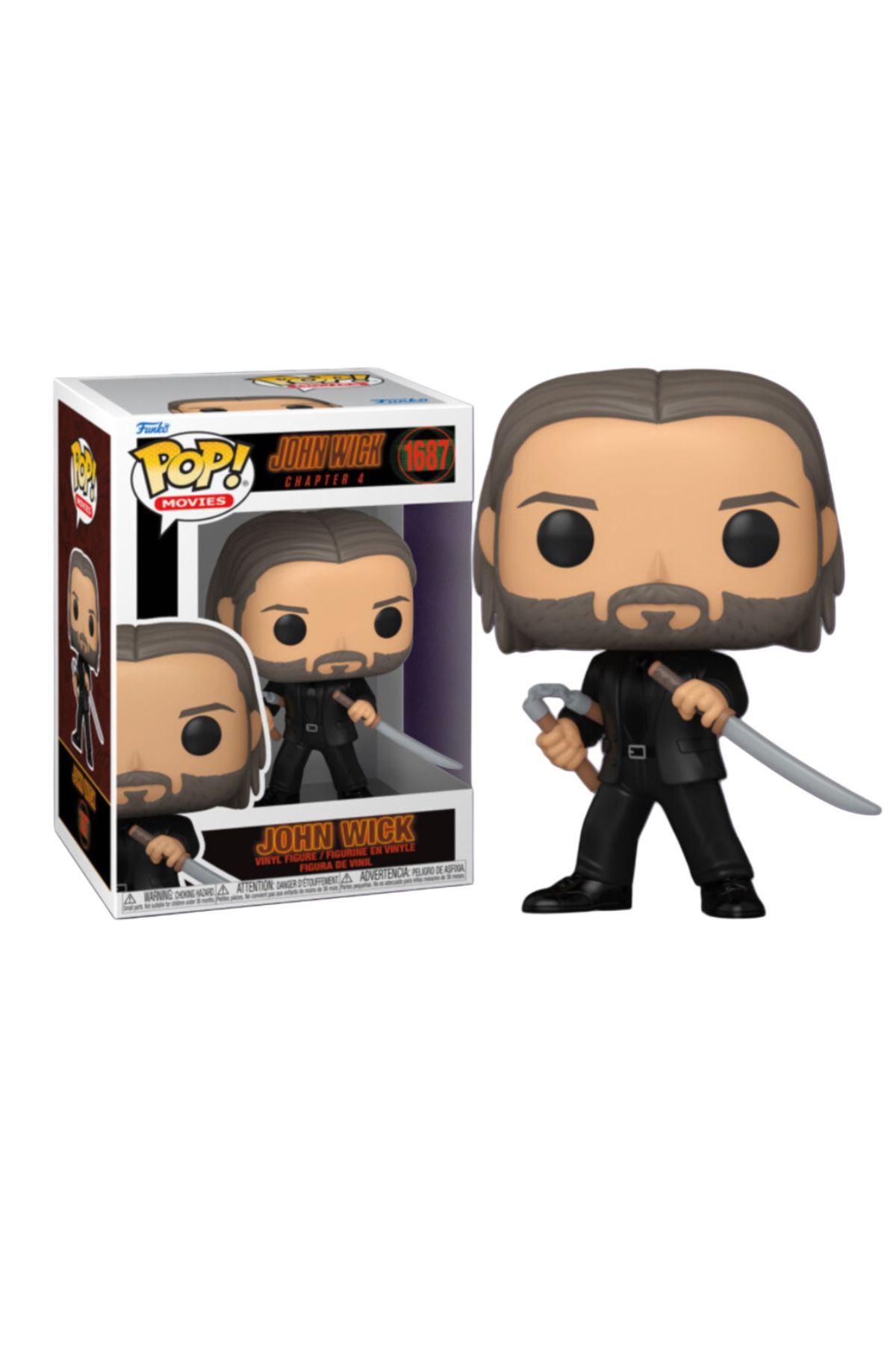 Funko John Wick: Chapter 4 - John Wick with Sword & Nunchucks Pop! #1687