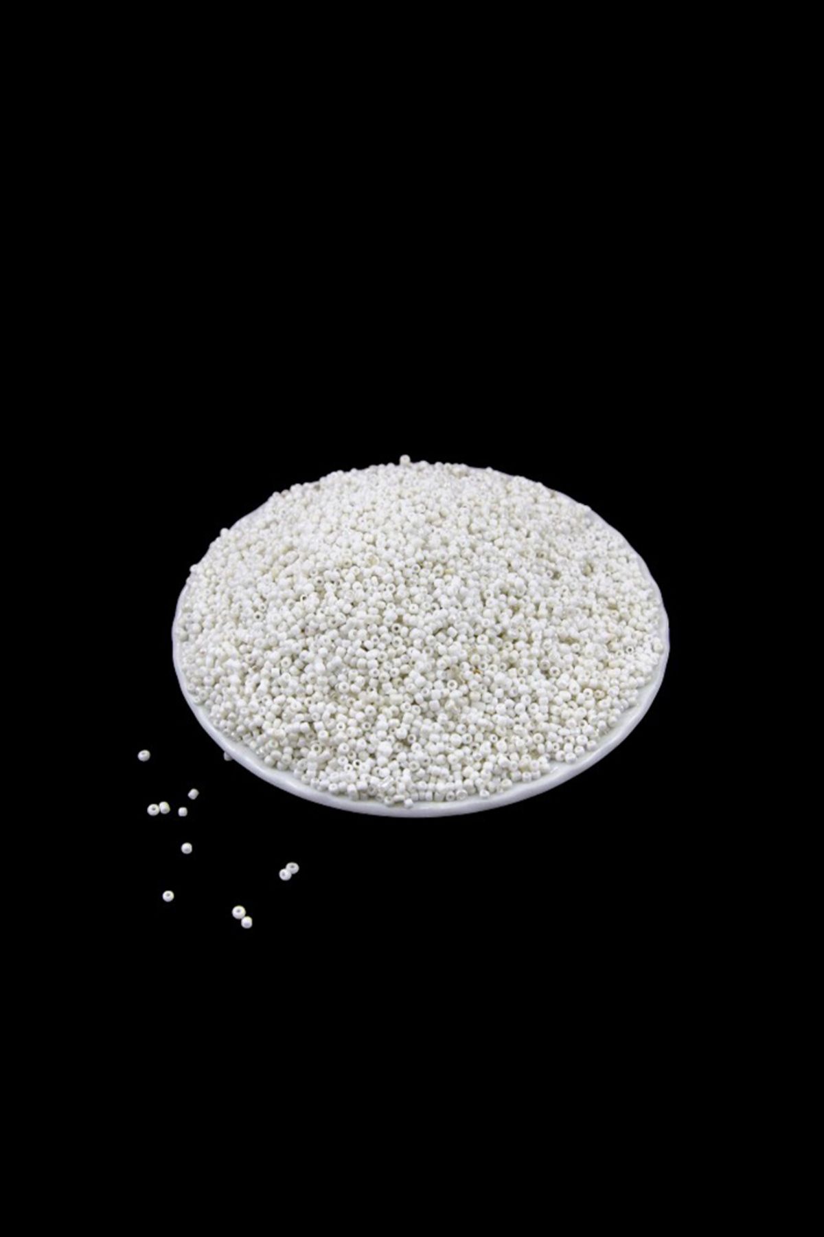 Serhat Aksesuar ve El İşçilik 2 Renk Beyaz (11/0) 2 mm Kum Boncuğu 100 gr