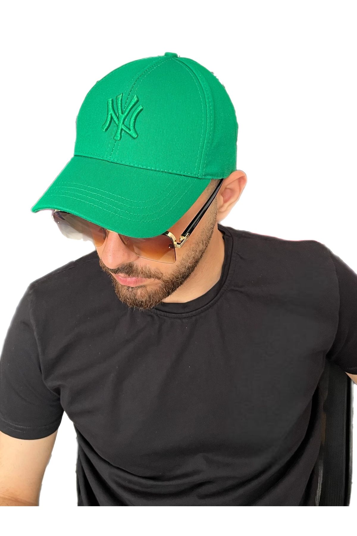ZERAMİNE Unisex Beyzbol Ny Nakışlı Şapka Cırtlı