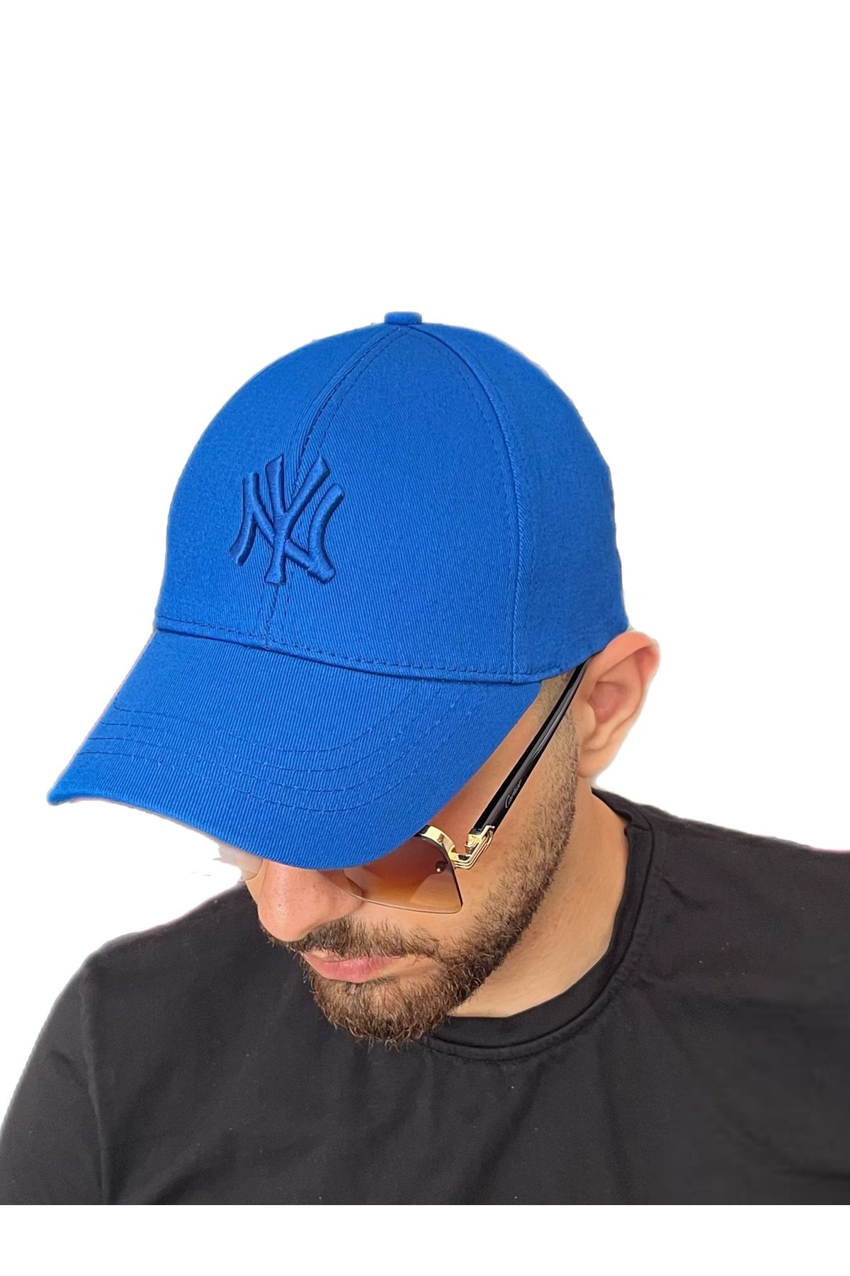 ZERAMİNE Unisex Beyzbol Ny Nakışlı Şapka Cırtlı