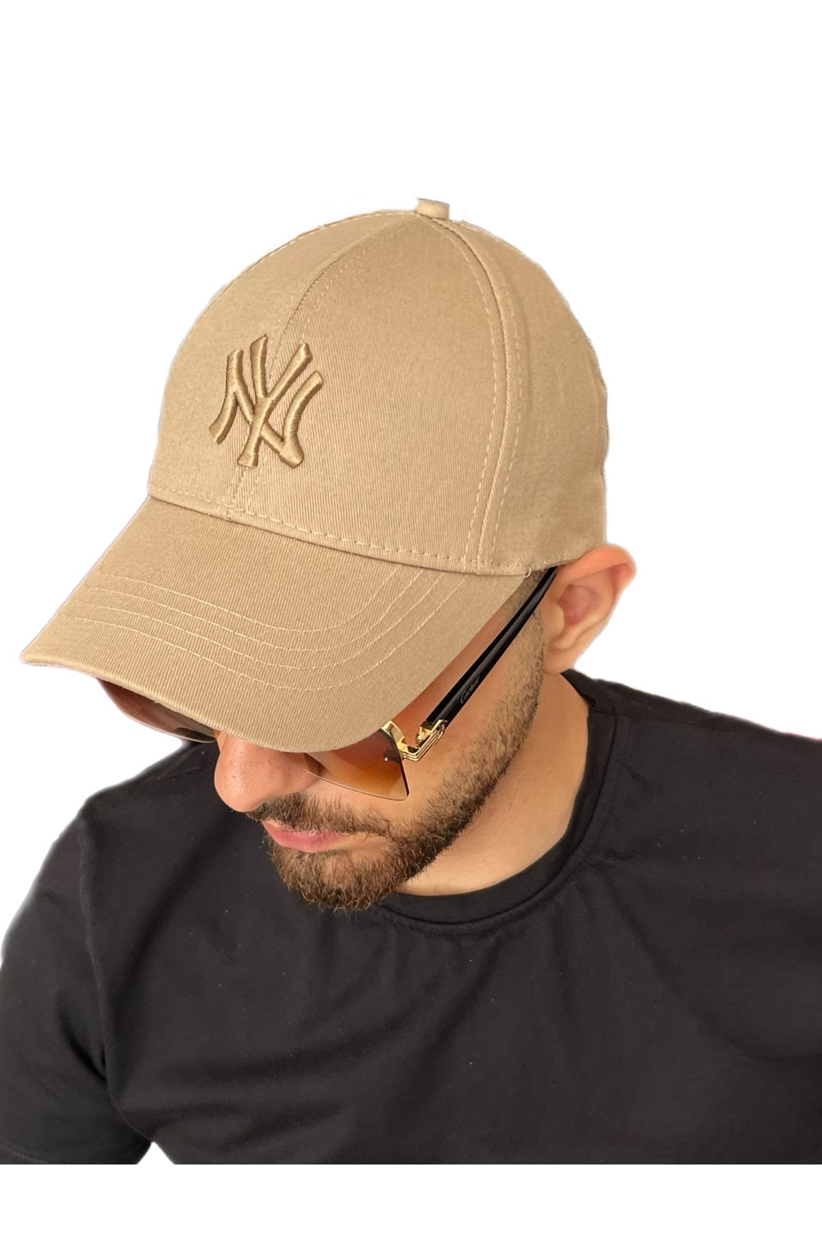 ZERAMİNE Unisex Beyzbol Ny Nakışlı Şapka Cırtlı