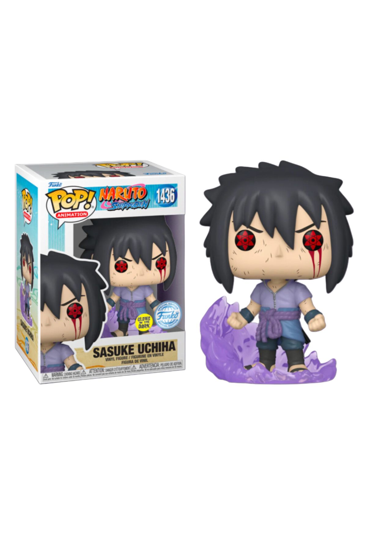 Funko Naruto - Sasuke Uchiha Glow-in-the-Dark Exclusive Pop! #1436