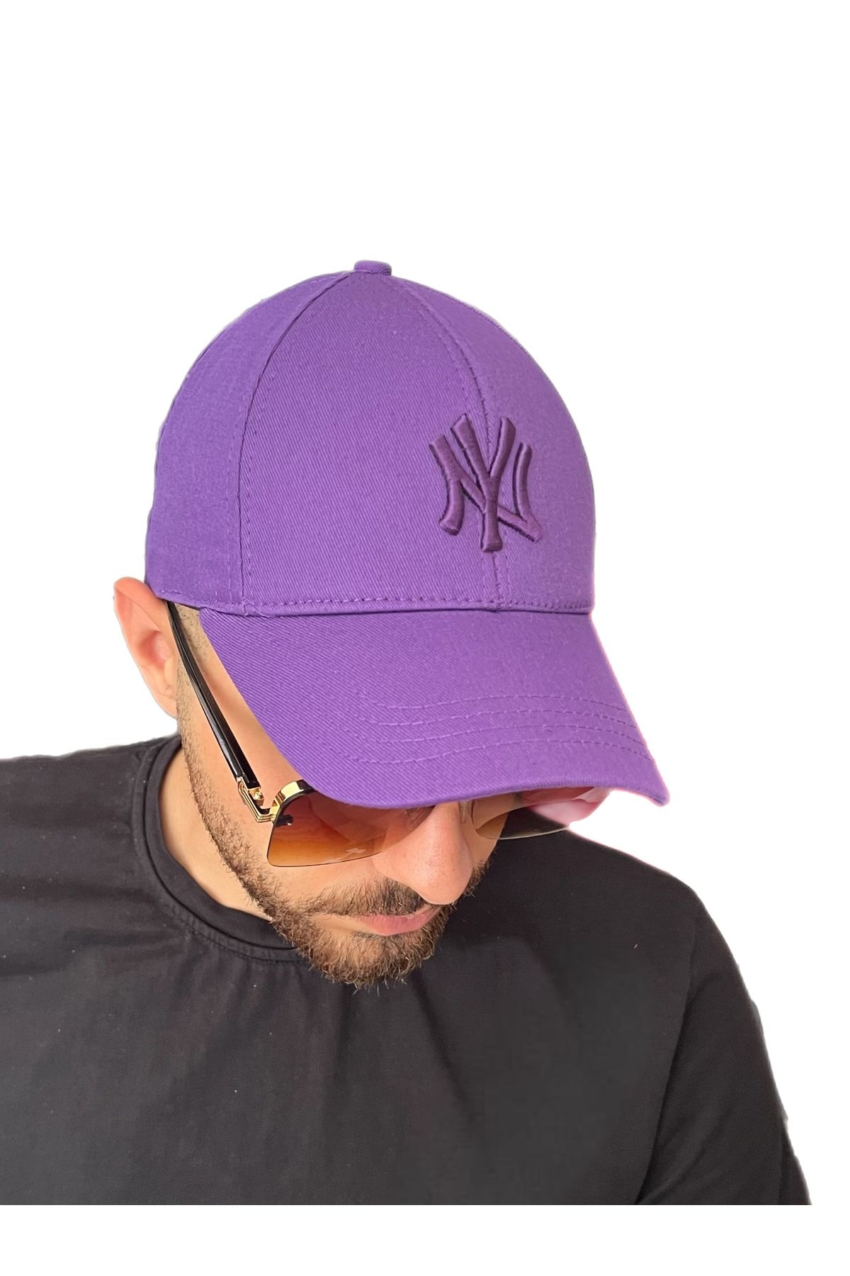 ZERAMİNE Unisex Beyzbol Ny Nakışlı Şapka Cırtlı