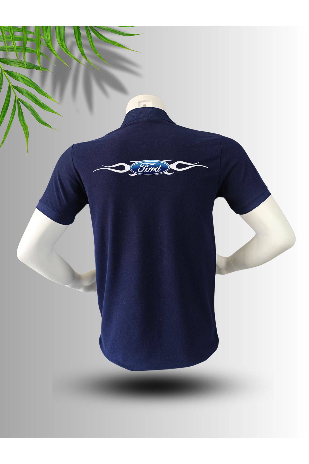 FROOY FORT Logo Baskılı Polo Yaka Pamuklu T-Shirt