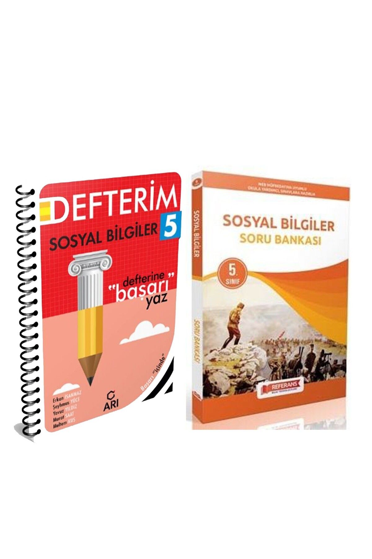 Referans Yayınları Arı 5. Sınıf Sosyal Bilgiler Defterim ve Referans Sosyal Bilgiler Soru Bankası Seti 2 Kitap