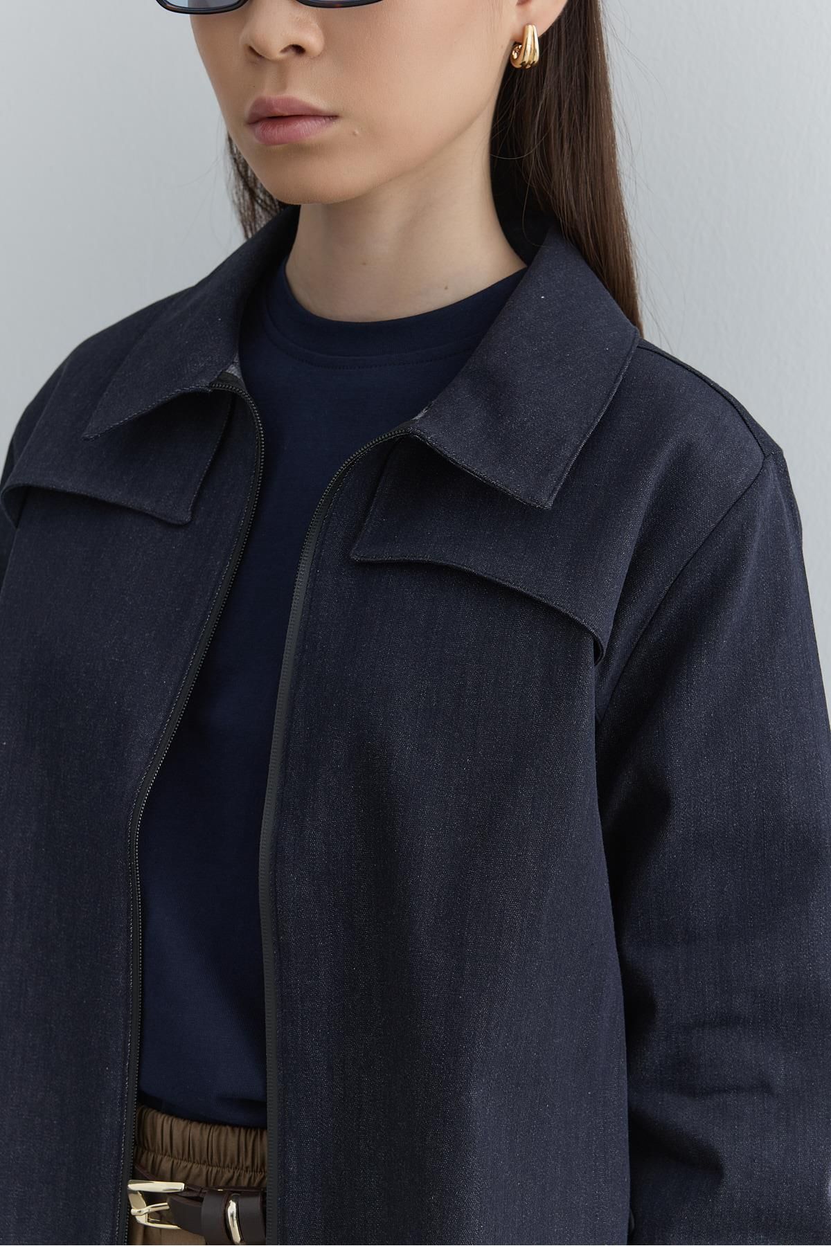 Fahhar Allerli Denim Ceket Lacivert