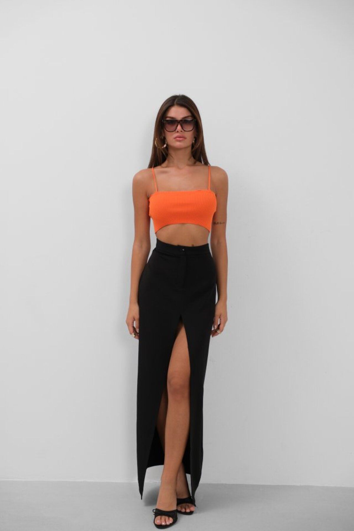 DEAG İnce Askılı Crop Top