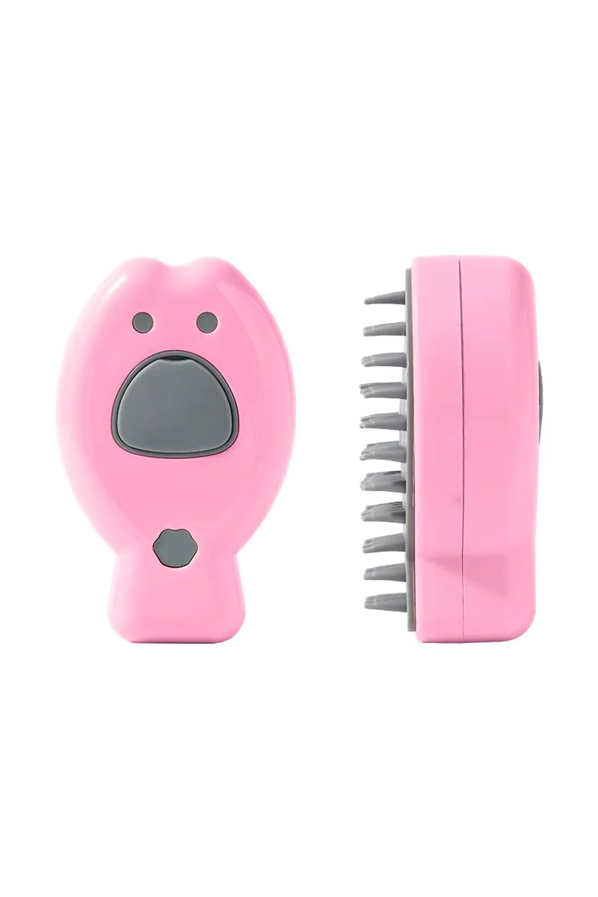 SAVEX Şarjlı Buharlı Kedi Köpek Tarağı - Yumuşak Silikon Tüy Toplayıcı - Pembe (8675)