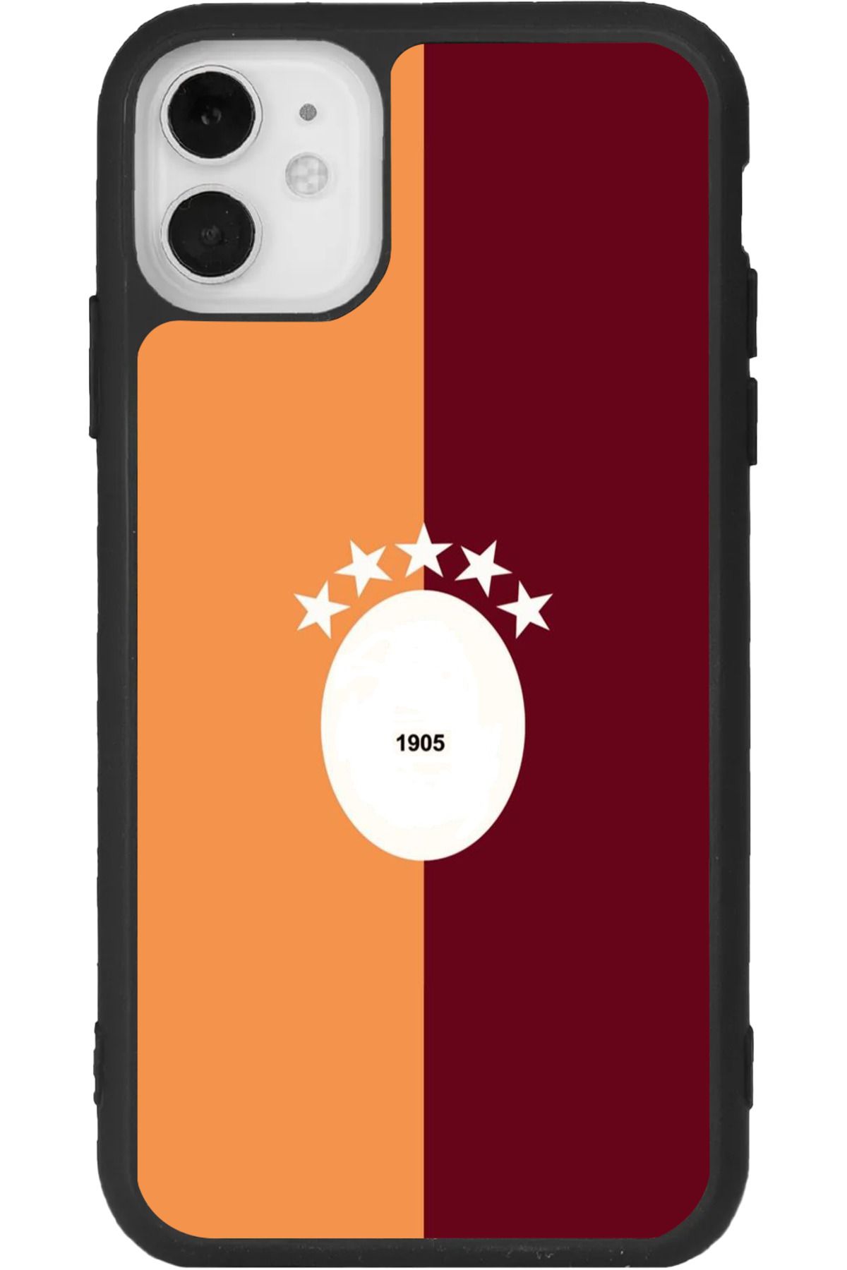Aksel Kılıf iPhone 11 Uyumlu Baskılı, Mat Siyah Renk, Yumuşak Silikon, Koruyucu, Şok Emici Kapak, Kılıf