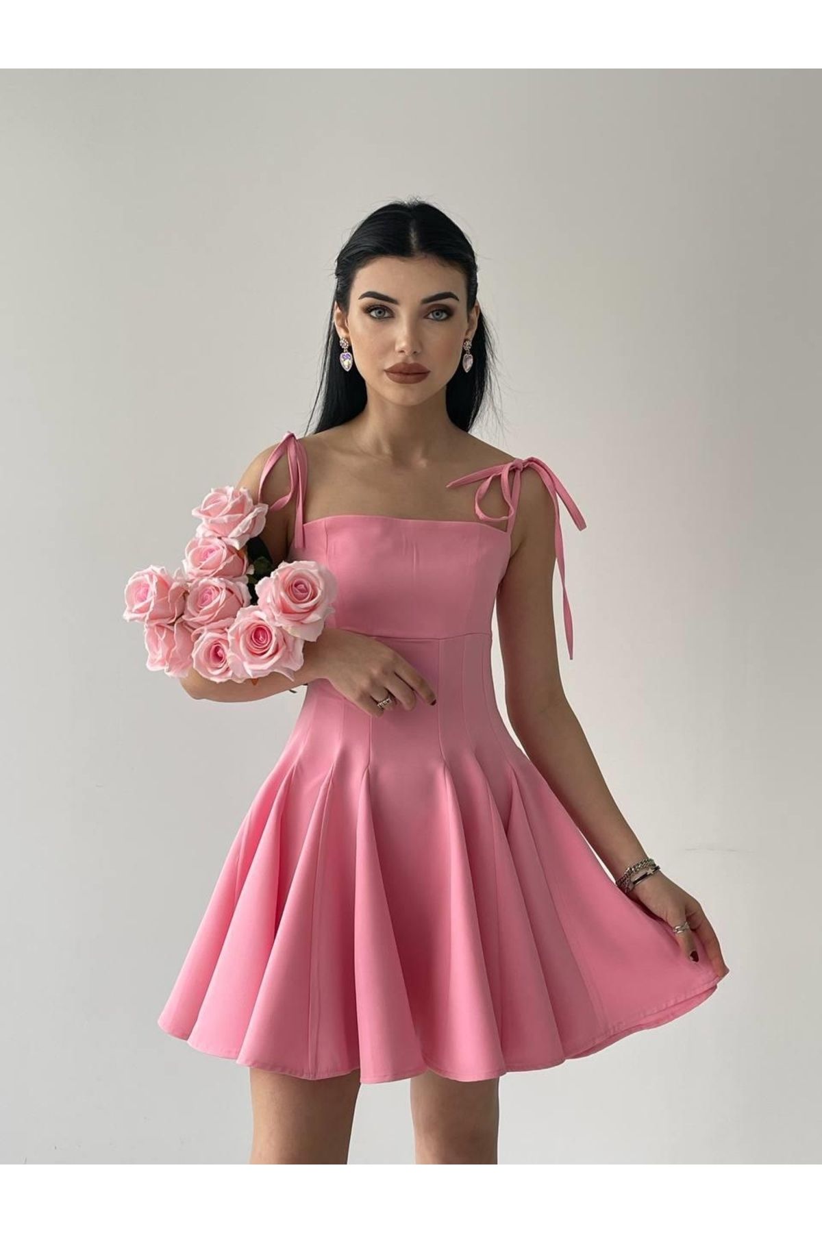 DEAG Clara Askılı Mini Elbise